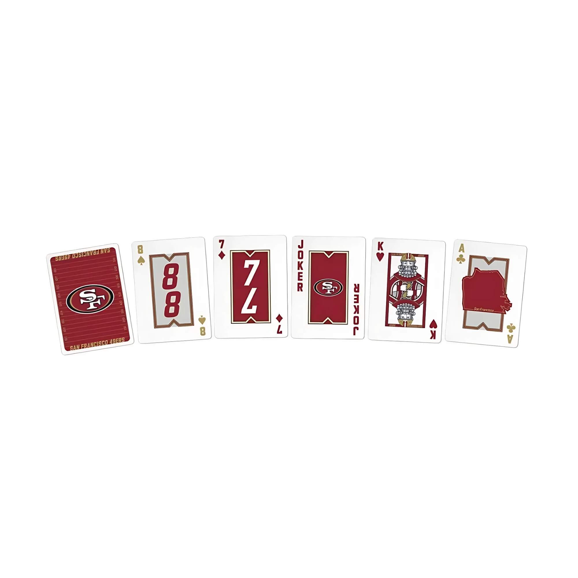 Jogo de Cartas Baralho NFL San Francisco 49ERS 55 Cartas Copag - 34589