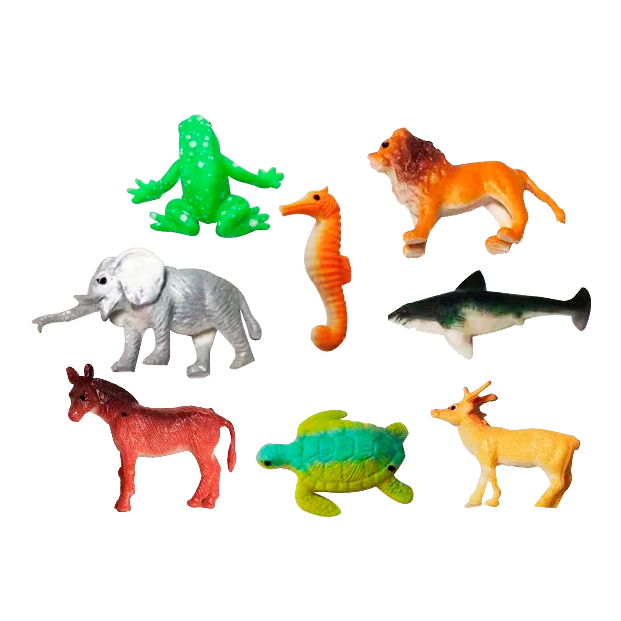 COMP Brinquedo Animal Cresce na Água 6 Unidades Sortidas Presente Zoológico Polibrinq AN2006