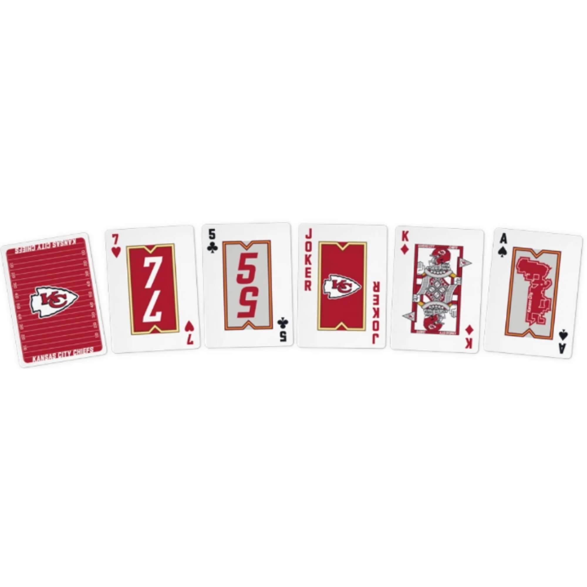 Jogo de Cartas Baralho NFL Kansas City Chiefs 55 Cartas Copag - 34590