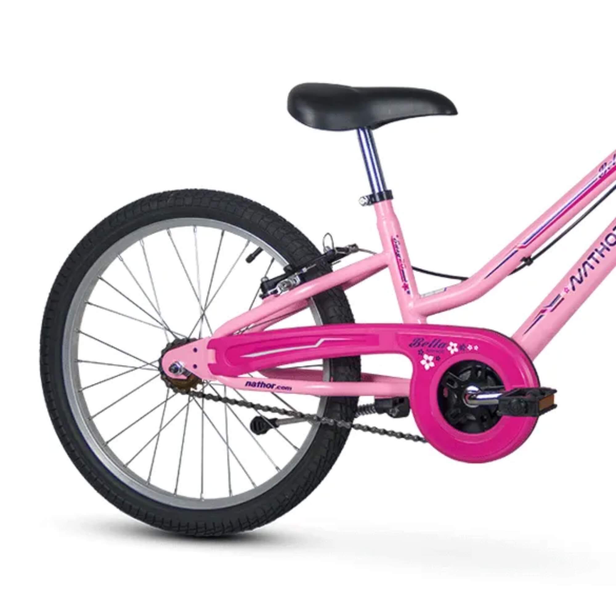 Bicicleta Infantil Aro 20 Bella Rosa Nathor - 101200160004