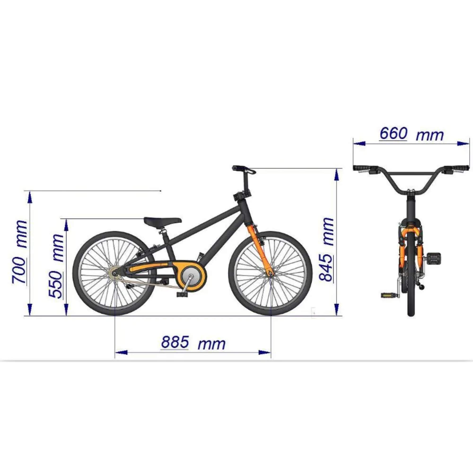 Bicicleta Infantil Aro 20 Bella Rosa Nathor - 101200160004