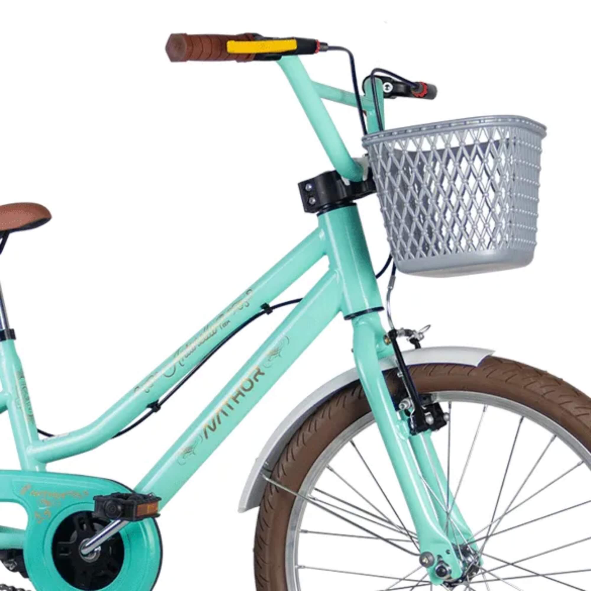Bicicleta Infantil Aro 20 Mini Antonella Verde Acqua Nathor - 101200160005