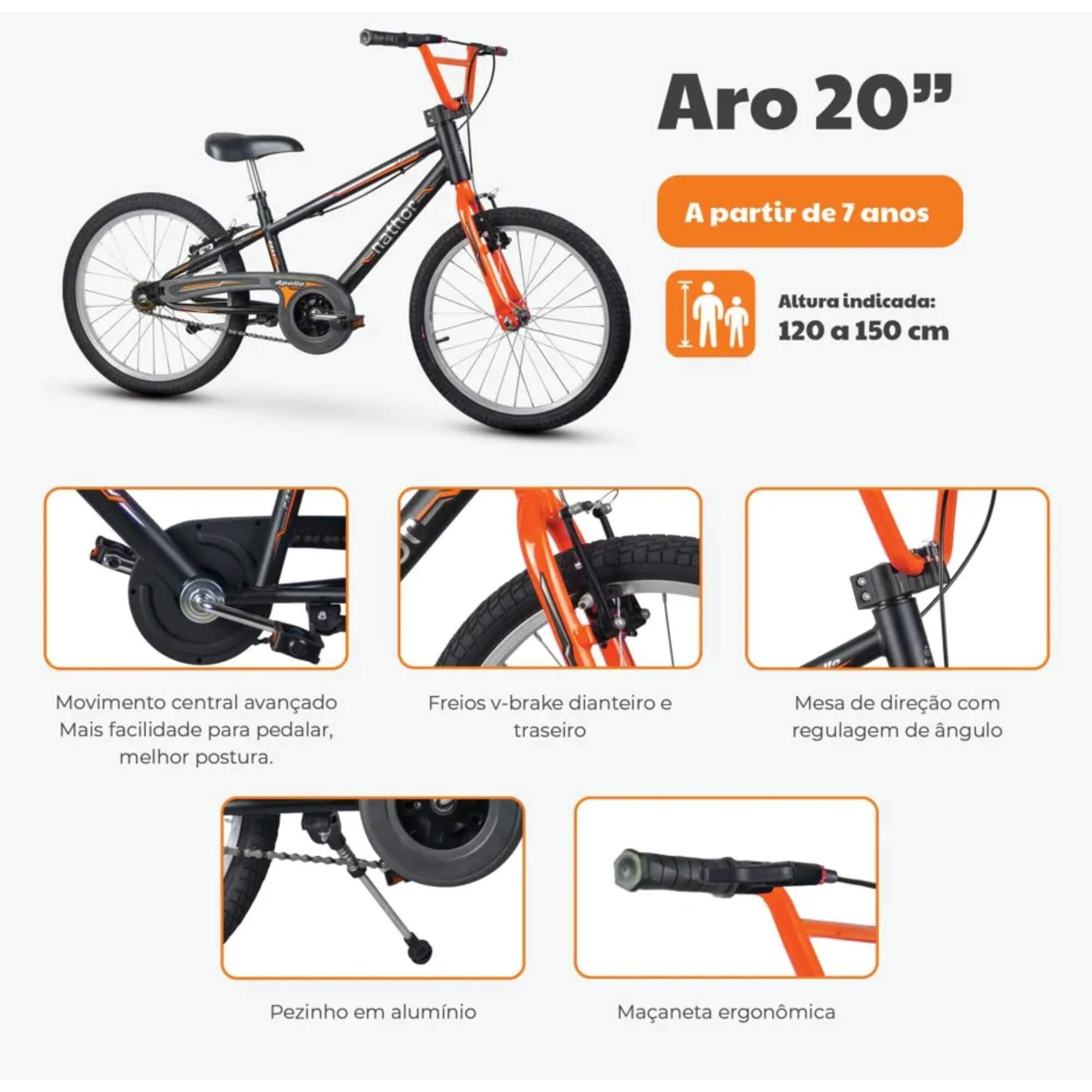 Bicicleta Infantil Aro 20 Mini Antonella Verde Acqua Nathor - 101200160005