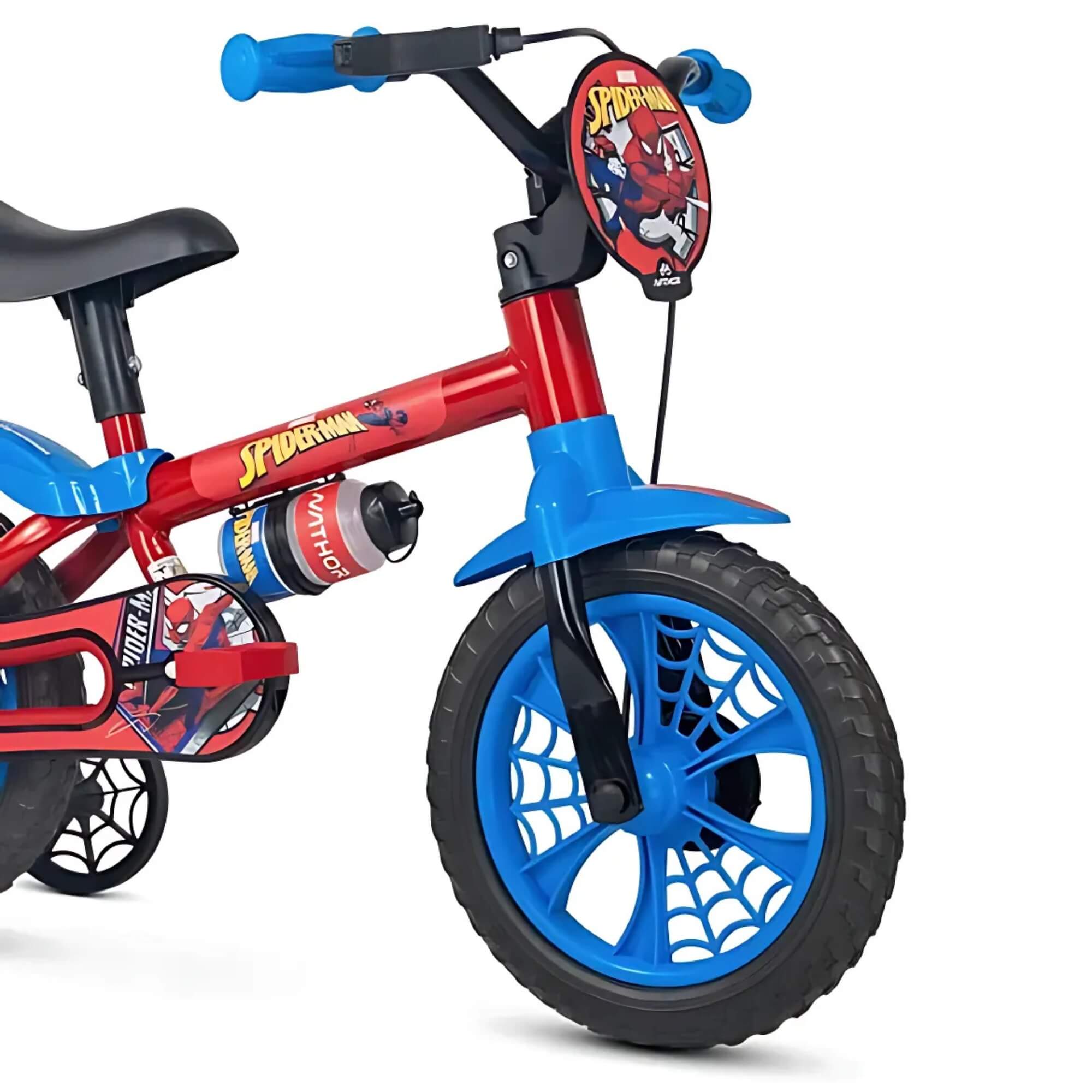 Bicicleta Infantil Aro 12 Homem-Aranha Heróis Marvel Nathor - 101260160000