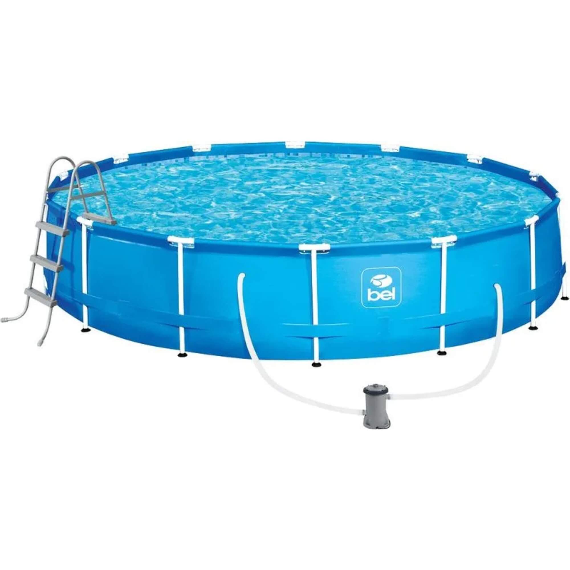 Piscina de Armação 13.000L 4,57m + Filtro 110v  + Lona 4,88m + Escada 91cm BEL - 510300