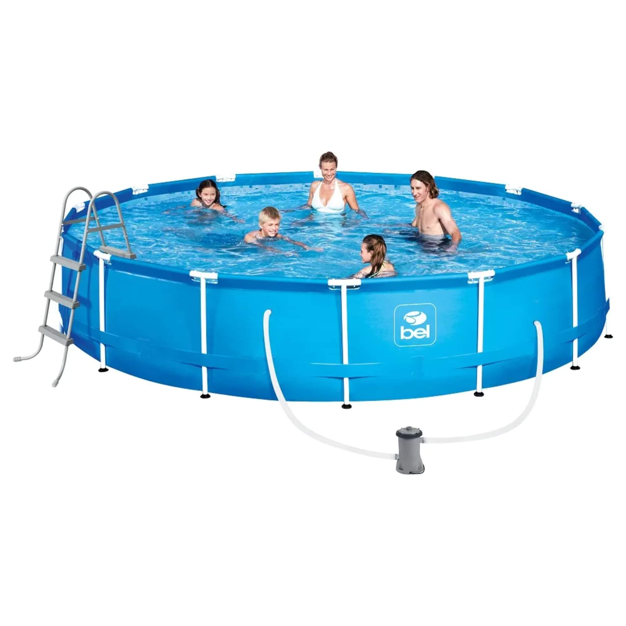 Piscina de Armação 13.000L + Cobertura 4,57m + Lona 4,88m + Escada + Filtro 220V Bel - 511300