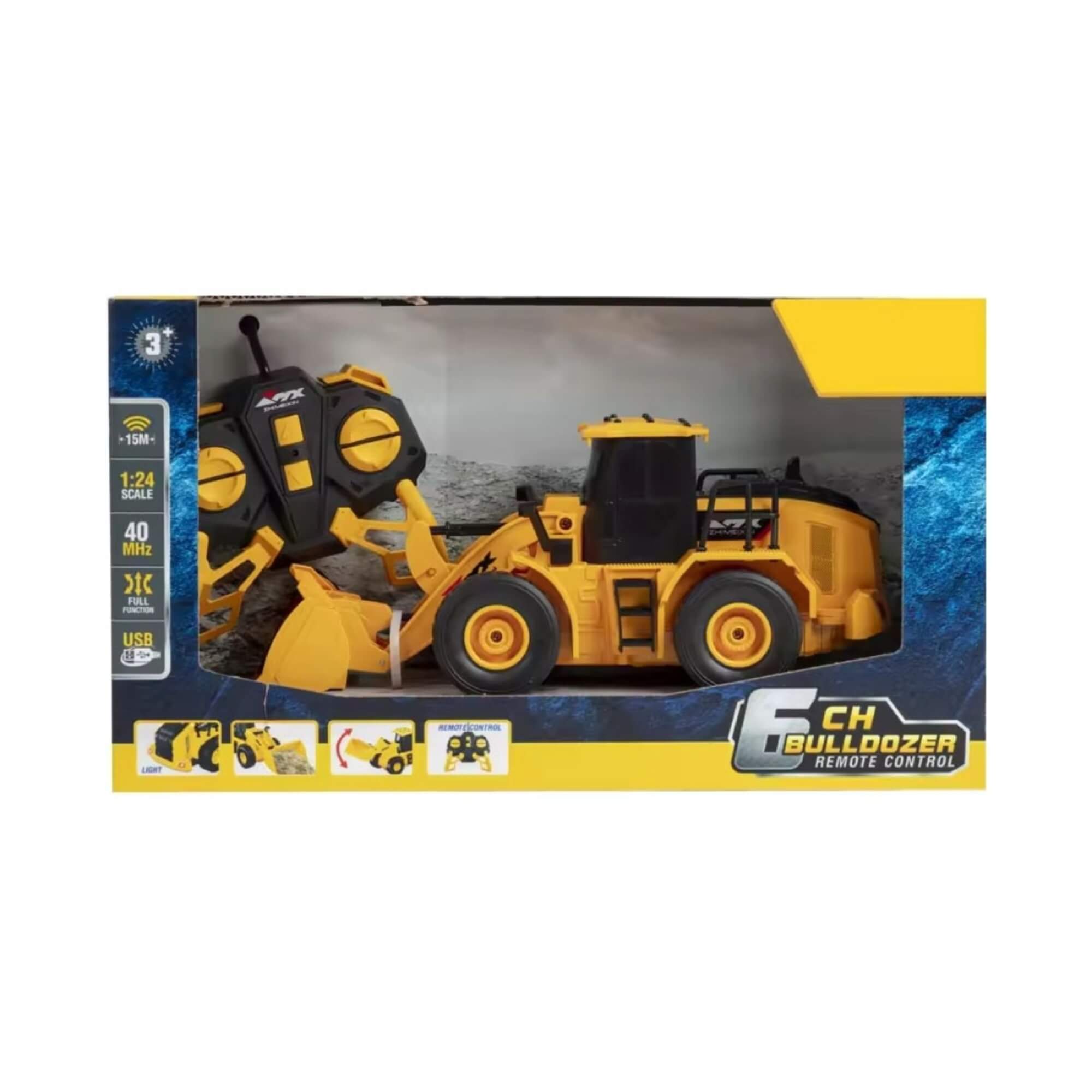 Brinquedo Infantil Carro Construção Escavadeira com Controle Remoto Multikids - BR2310