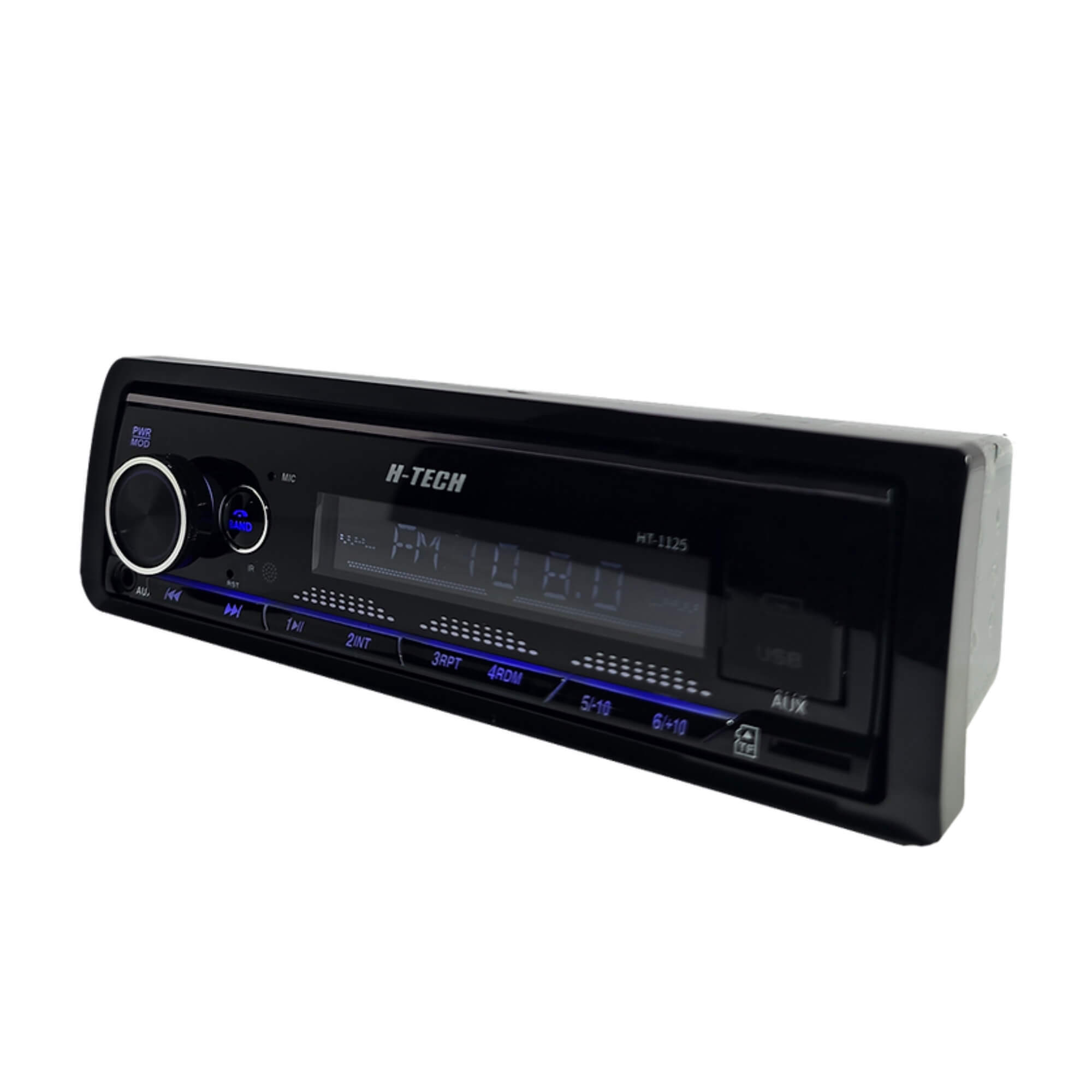 Radio Automotivo 4x45W RMS Bluetooth Entrada Auxiliar e SD Card c/ Controle Remoto H-Tech - HT-1125