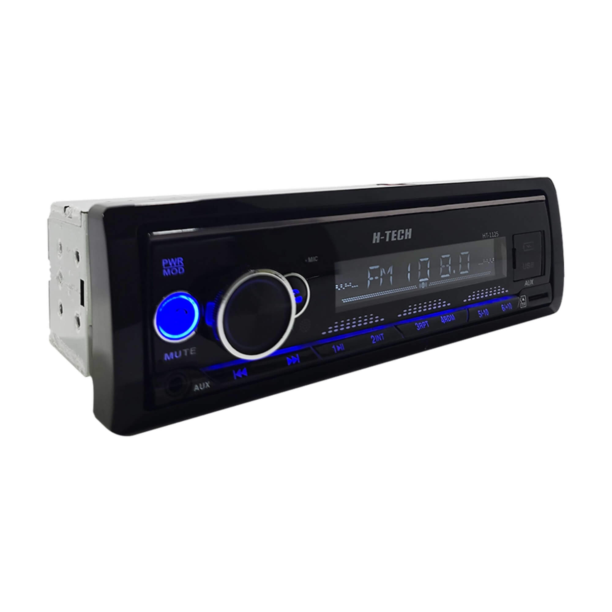 Radio Automotivo 4x45W RMS Bluetooth Entrada Auxiliar e SD Card c/ Controle Remoto H-Tech - HT-1125