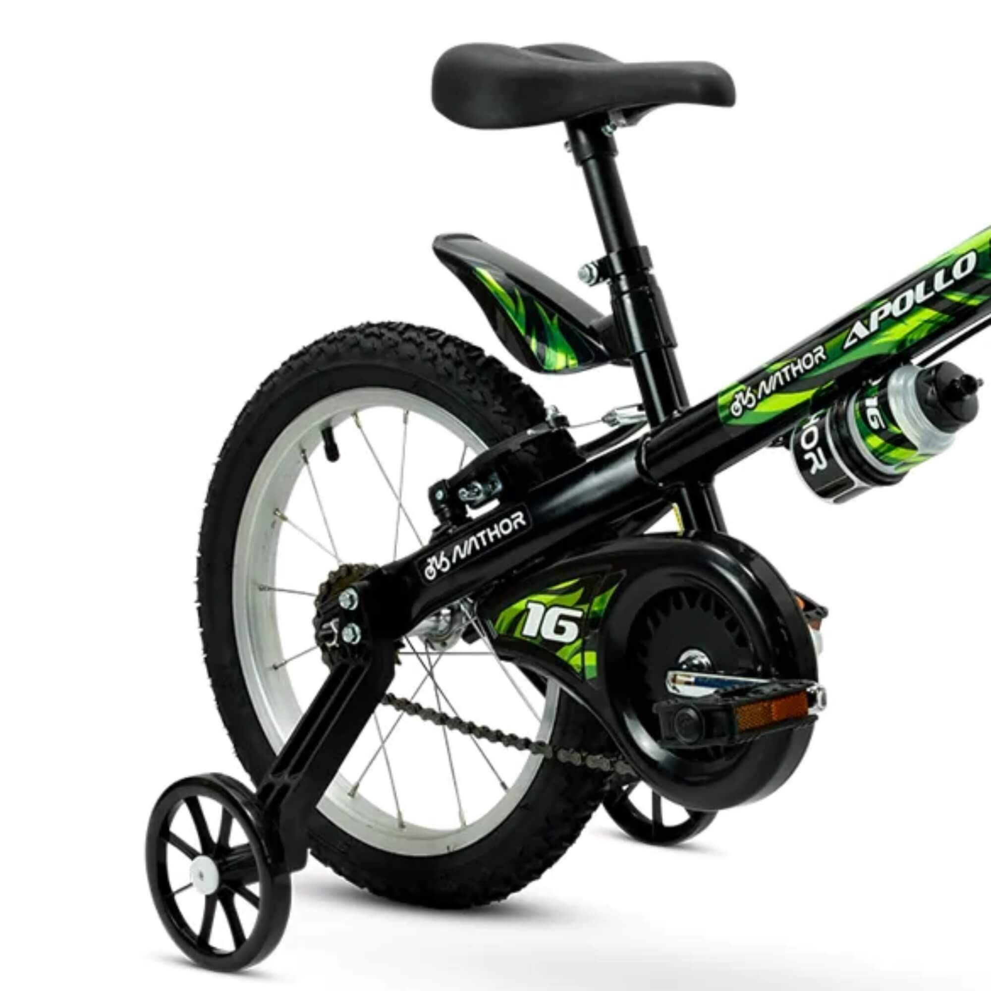 COMP Bicicleta Infantil Aro 16 Apollo 4 Nathor + Kit de Proteção 3x1 Azul