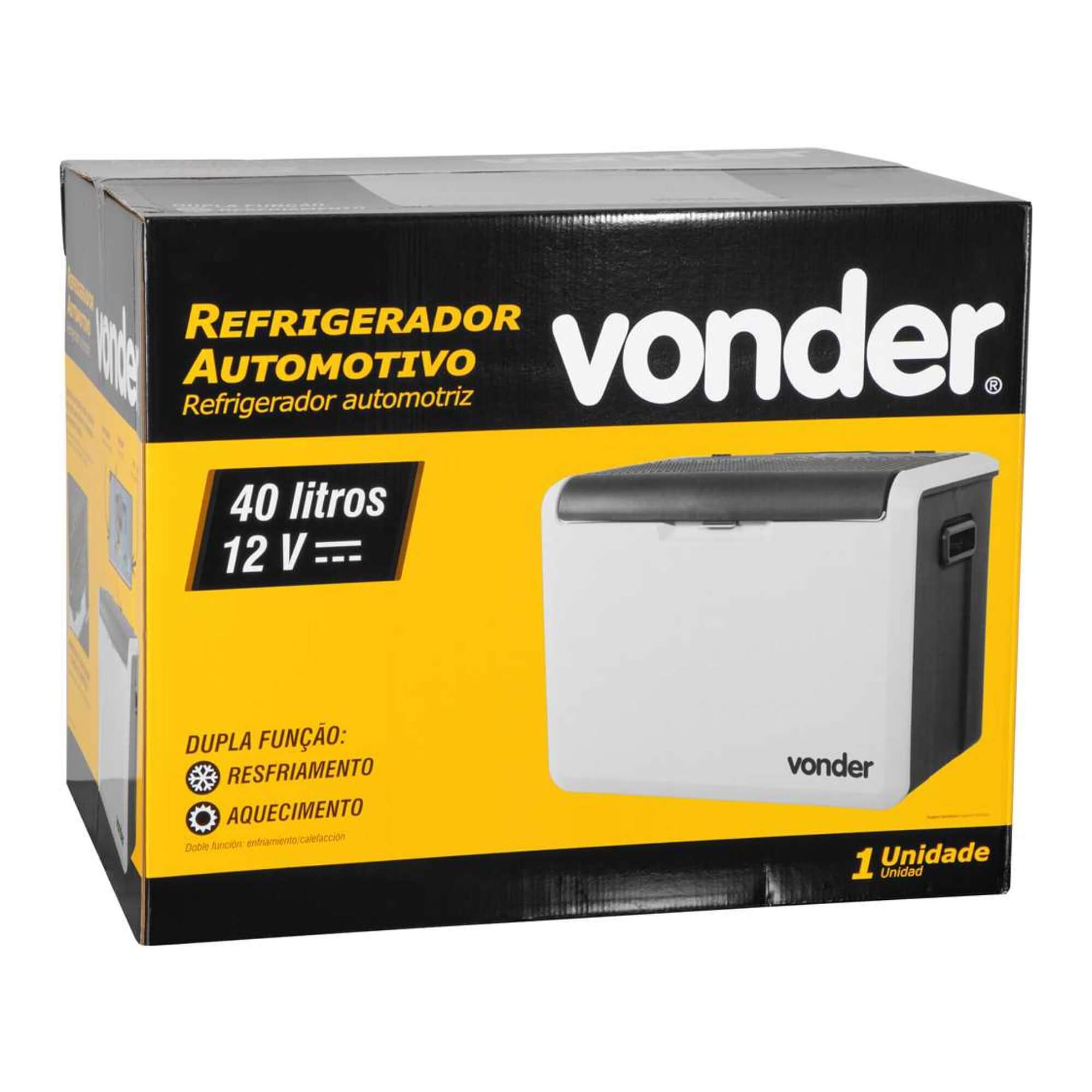 Refrigerador Automotivo 12V 40 Litros Vonder - 33.11.040.000