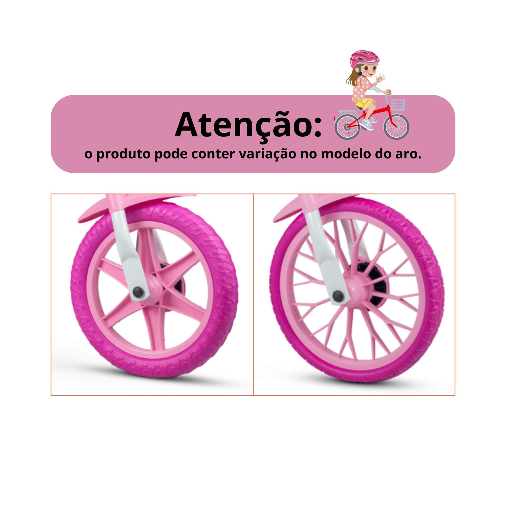 Bicicleta Infantil Aro 12 Violet 4 Nathor - 100010160052