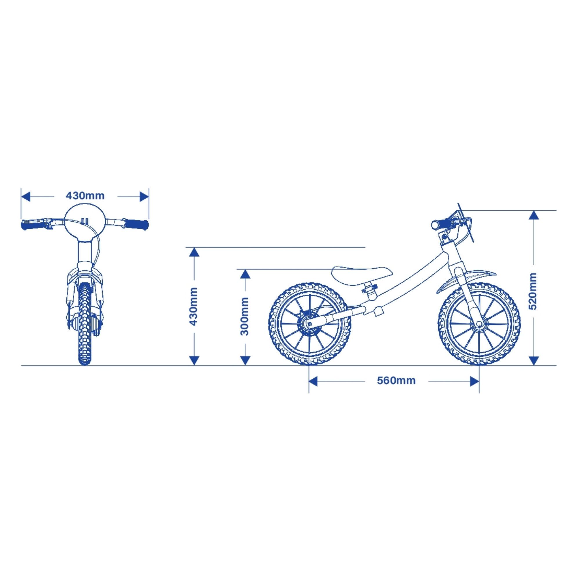 Bicicleta Infantil de Equilíbrio Balance Bike Fast 3 Nathor - 100900160015