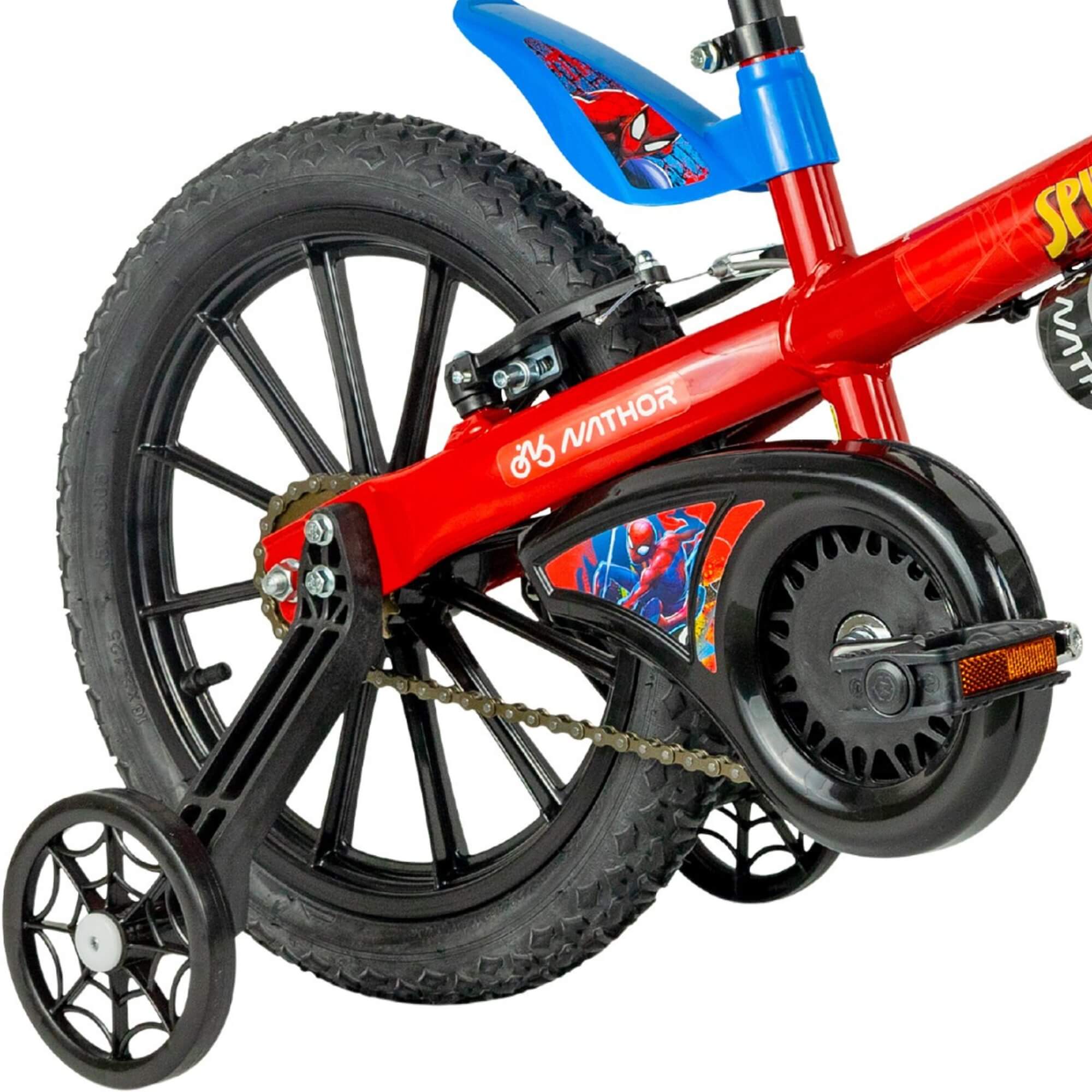 Bicicleta Infantil Aro 16 Homem-Aranha 02 Herói Vingadores Marvel Nathor - 101250160007