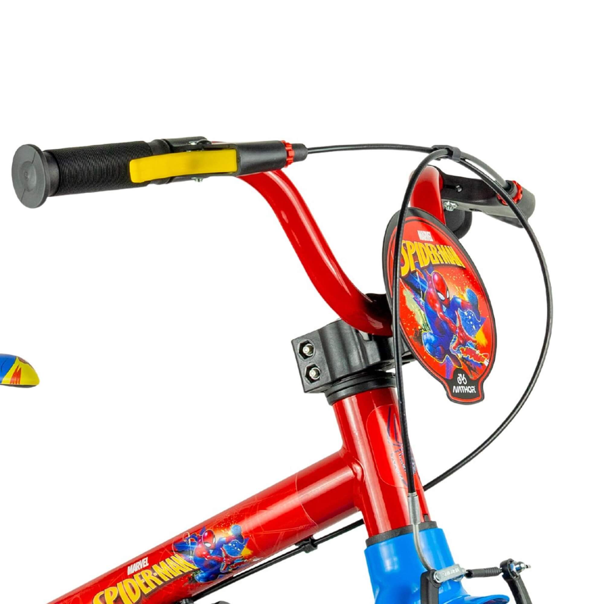 Bicicleta Infantil Aro 16 Homem-Aranha 02 Herói Vingadores Marvel Nathor - 101250160007