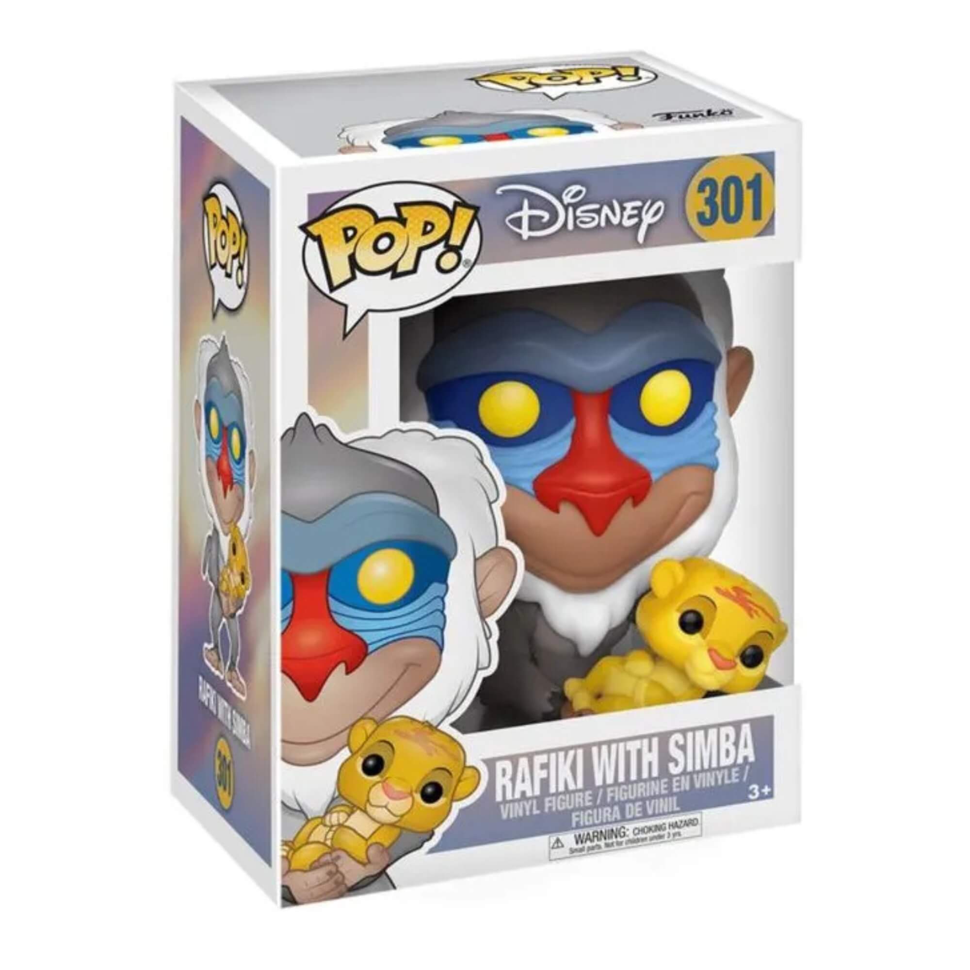 Boneco Colecionável Funko Pop! Disney O Rei Leão  Rafiki C/ Simba 301 Candide - 11798