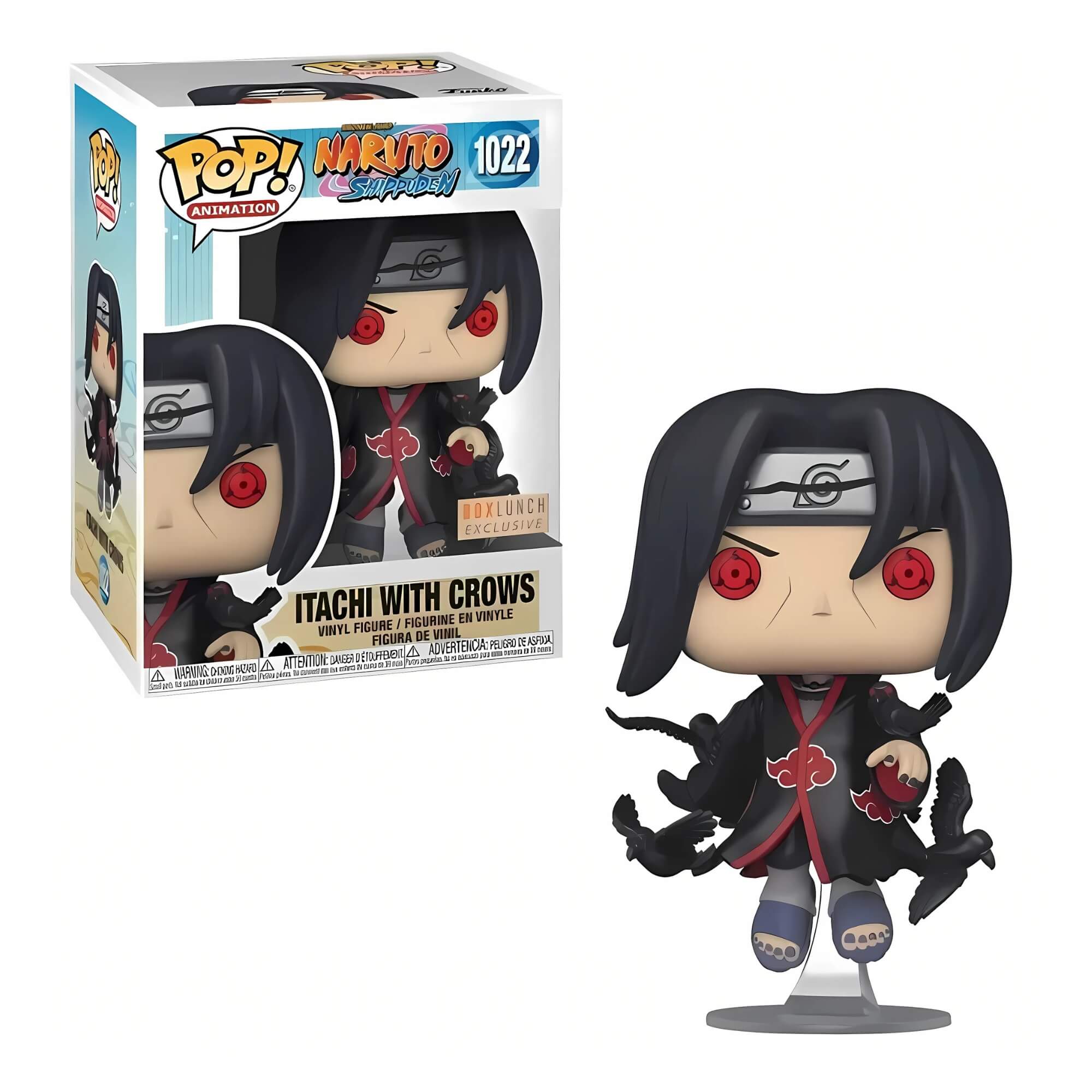 Boneco Colecionável Funko Pop! Naruto Shippuden Itachi com Corvos 1022 Candide - 12015
