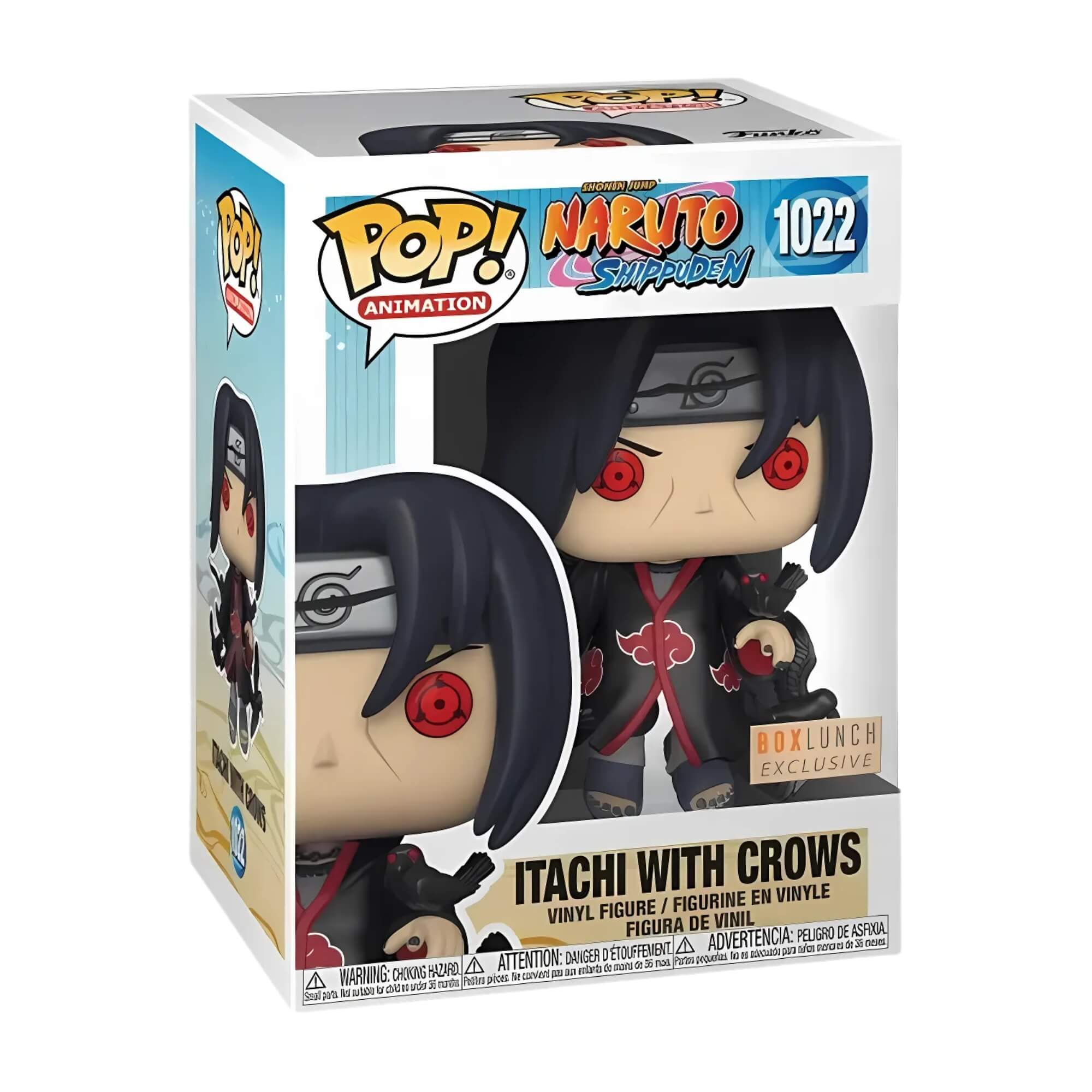 Boneco Colecionável Funko Pop! Naruto Shippuden Itachi com Corvos 1022 Candide - 12015