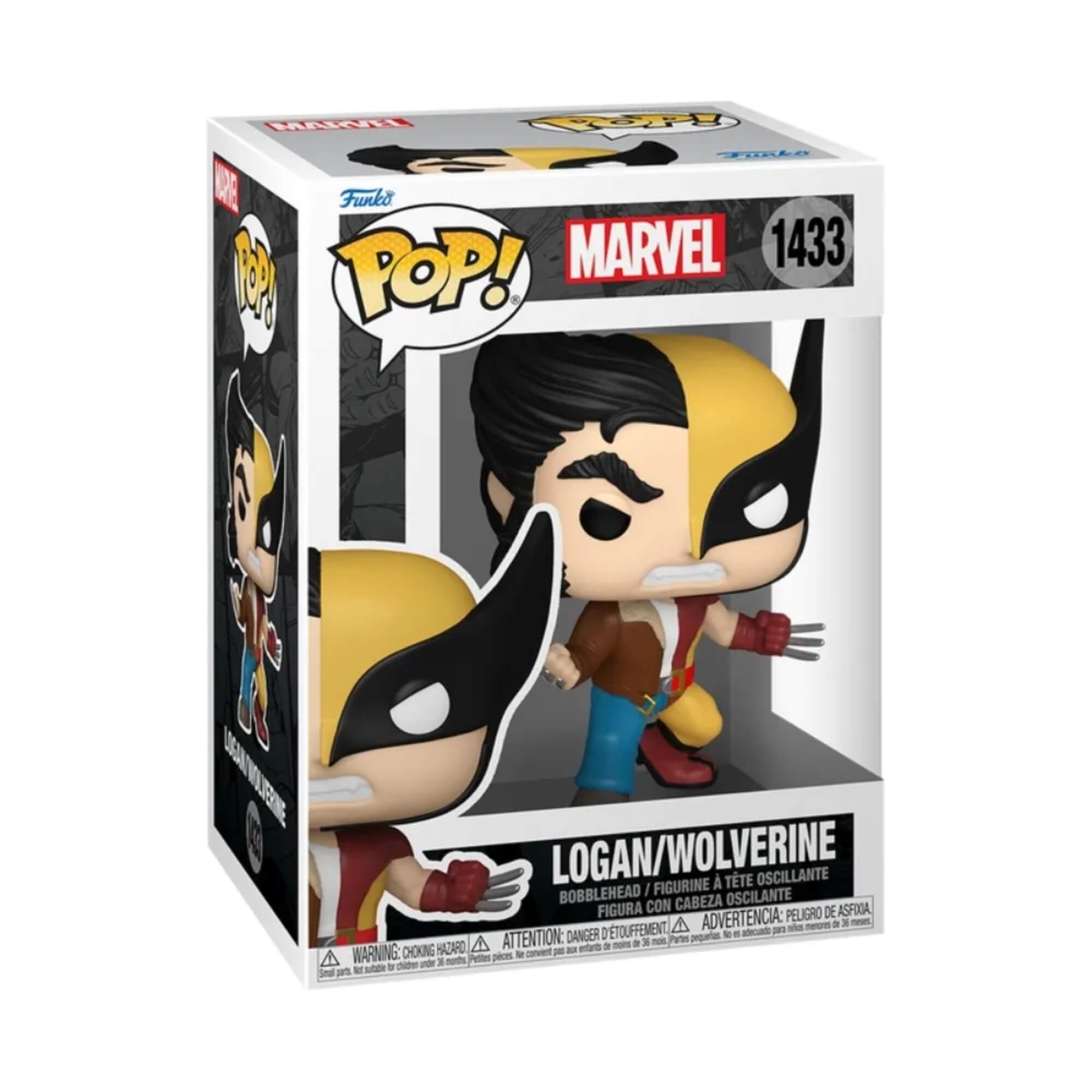 Boneco Funko Pop! Marvel Split Logan/Wolverine 1433 Candide - 11844