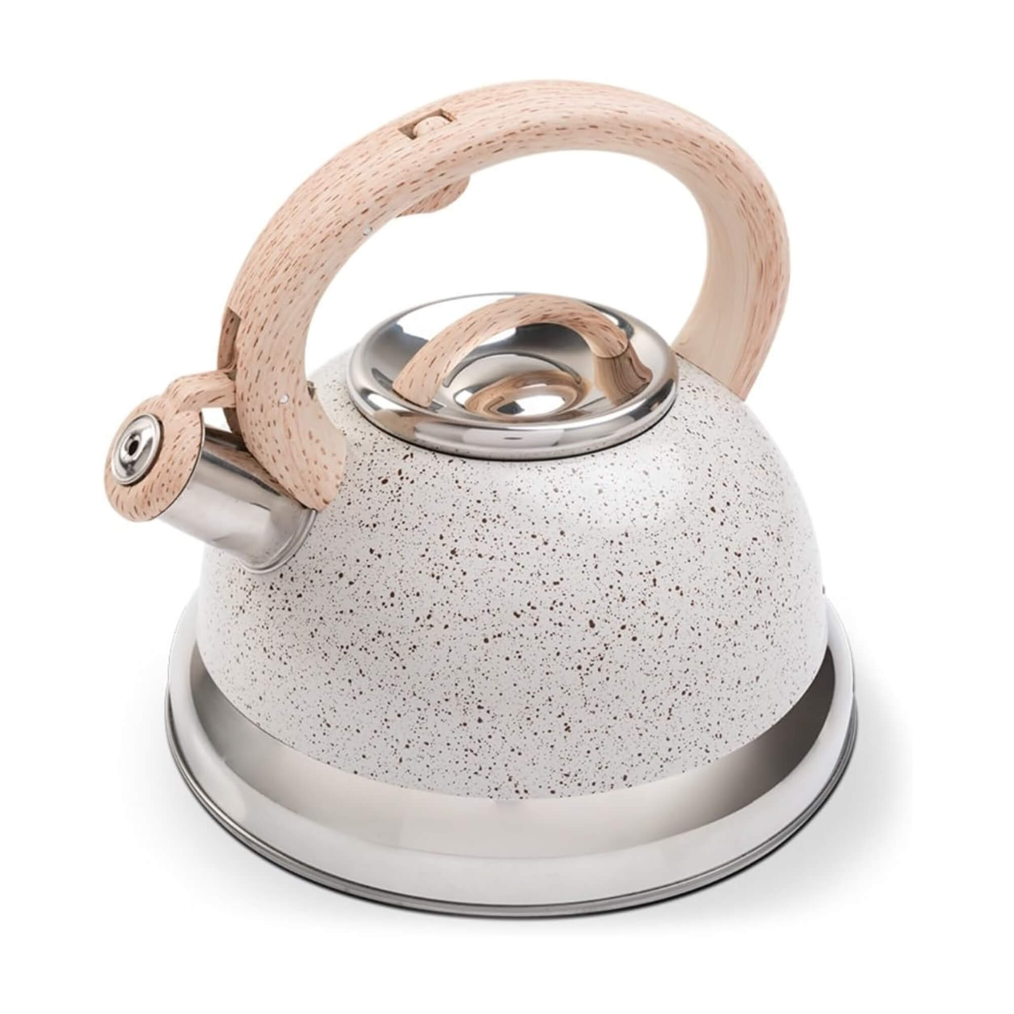 Chaleira de Inox com Apito 2,7 L Roma com Indução Vanilla Brinox - 4875/110