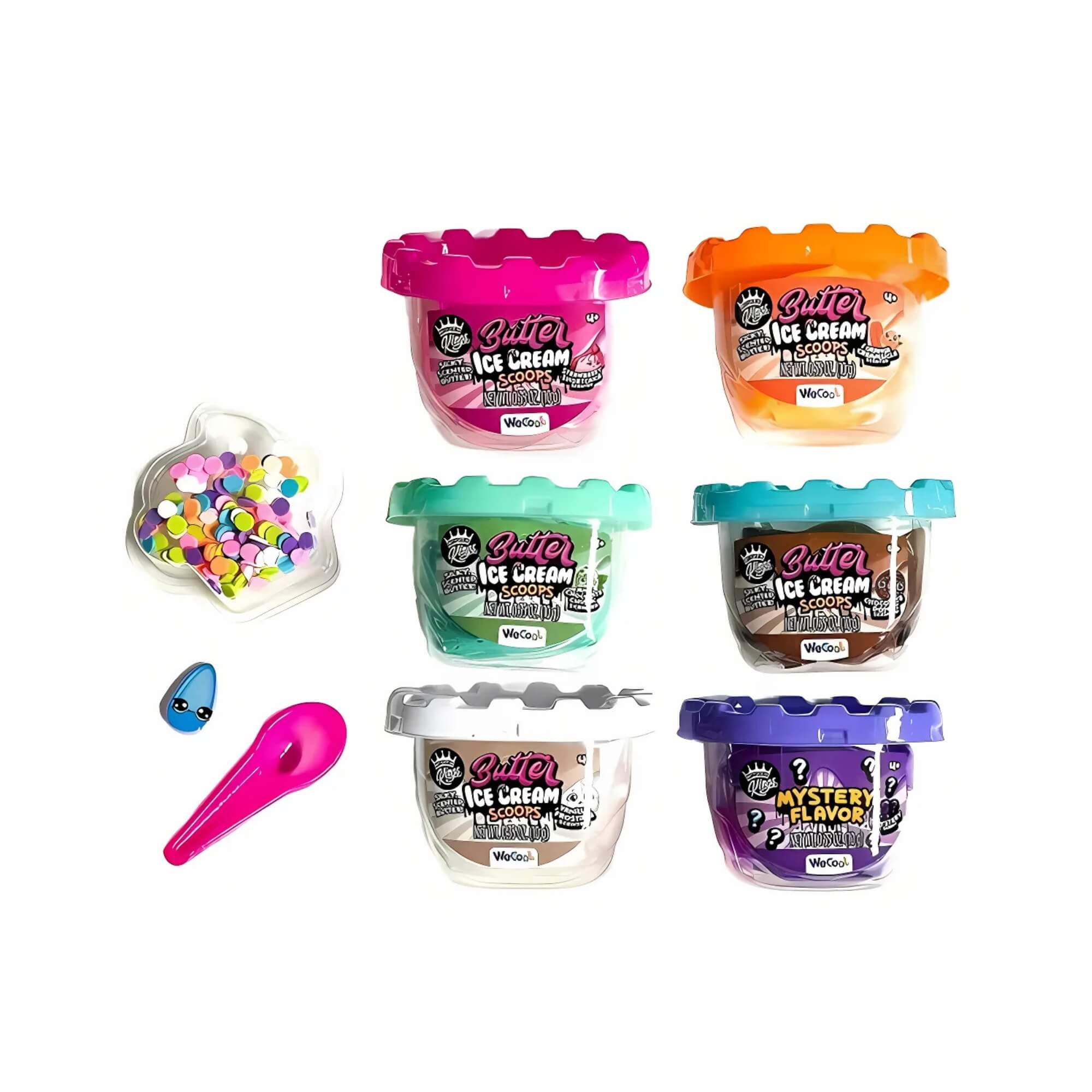 Brinquedo Infantil Massinha de Modelar Kit Ice Cream Scoops com Cheirinho Multikids - BR2155