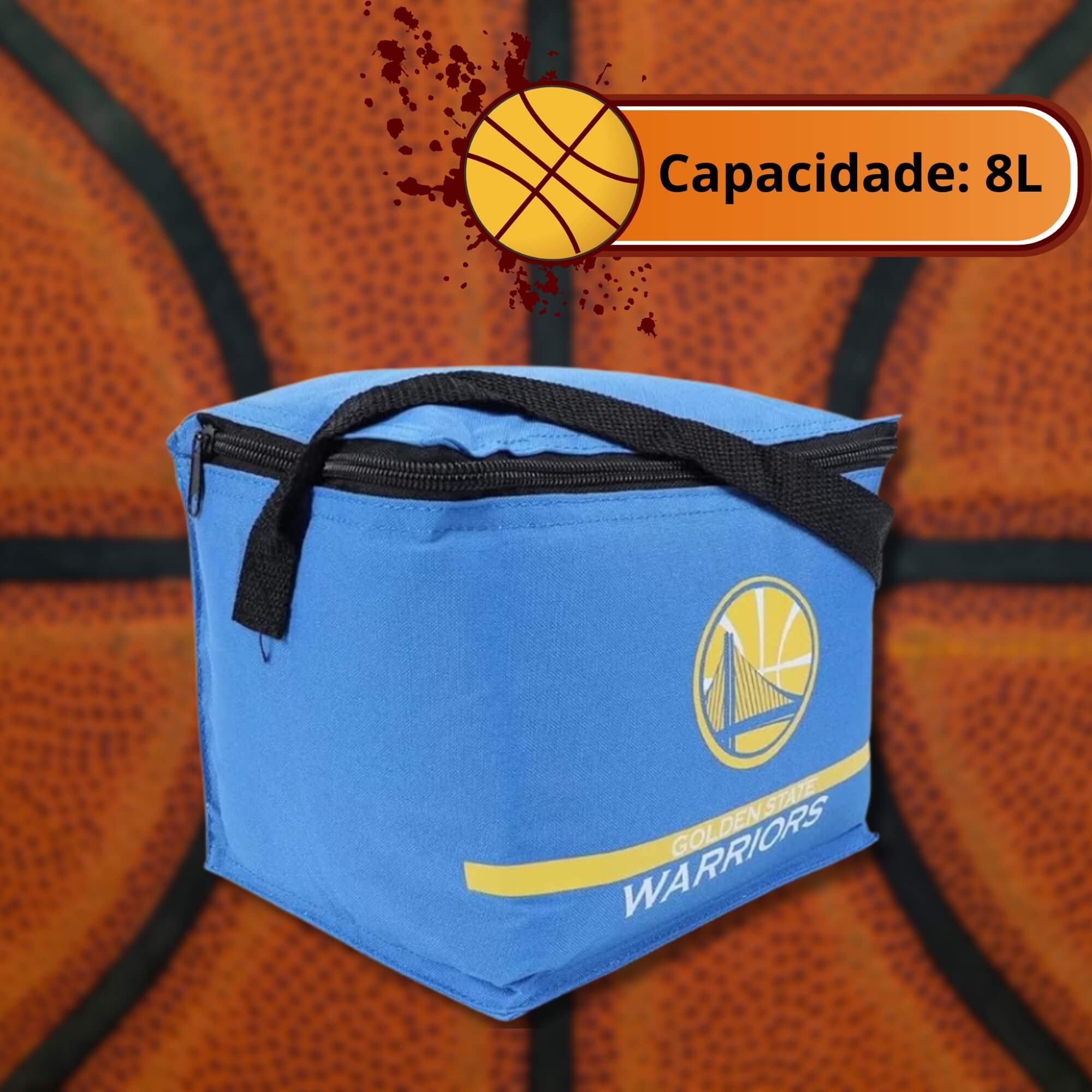 Bolsa Cooler Golden State Warriors 8L Futebol e Magia - 4679