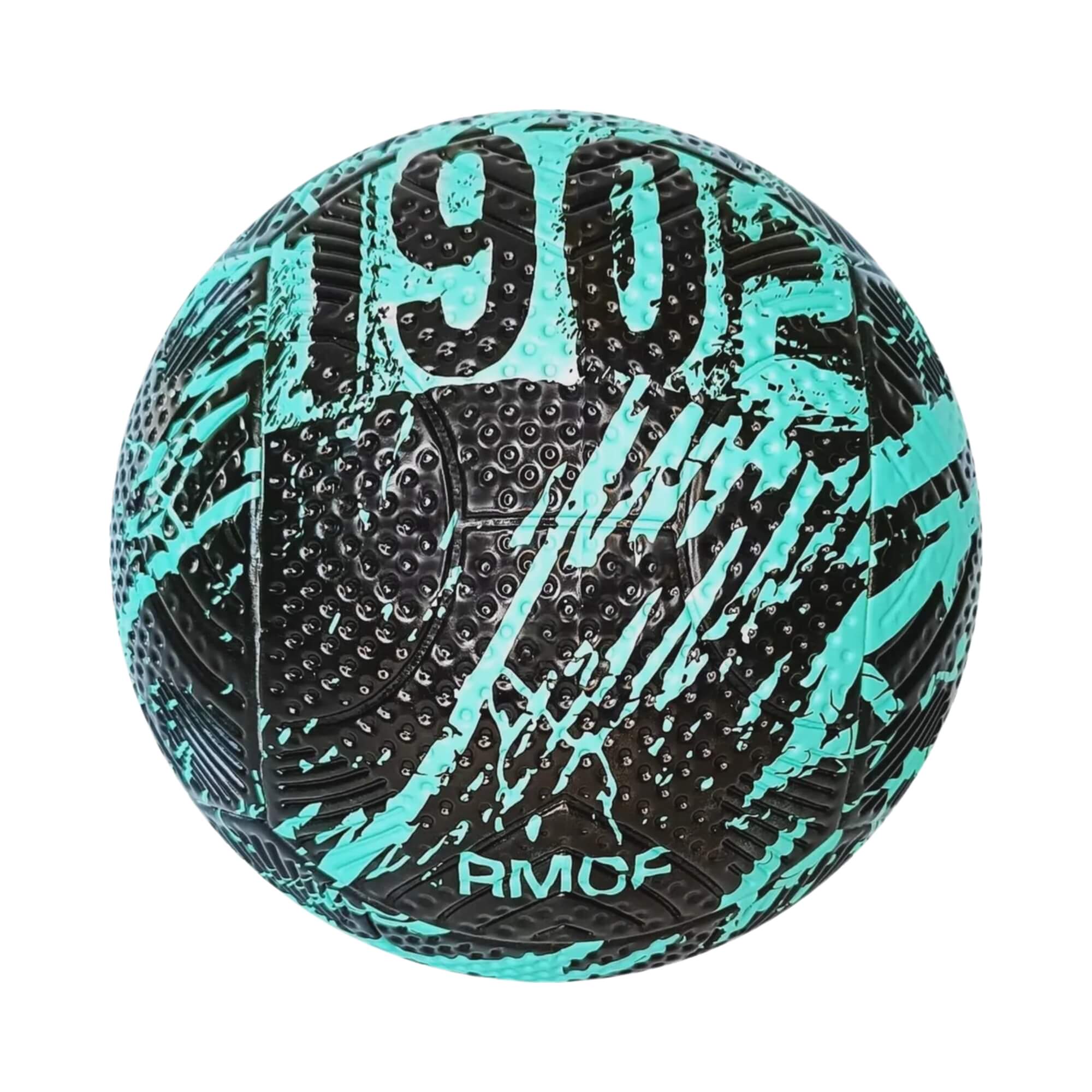 Bola de Futebol Nº 5 PVC/PU Real Madrid Oficial na cor Preta e Verde Futebol e Magia - 1615