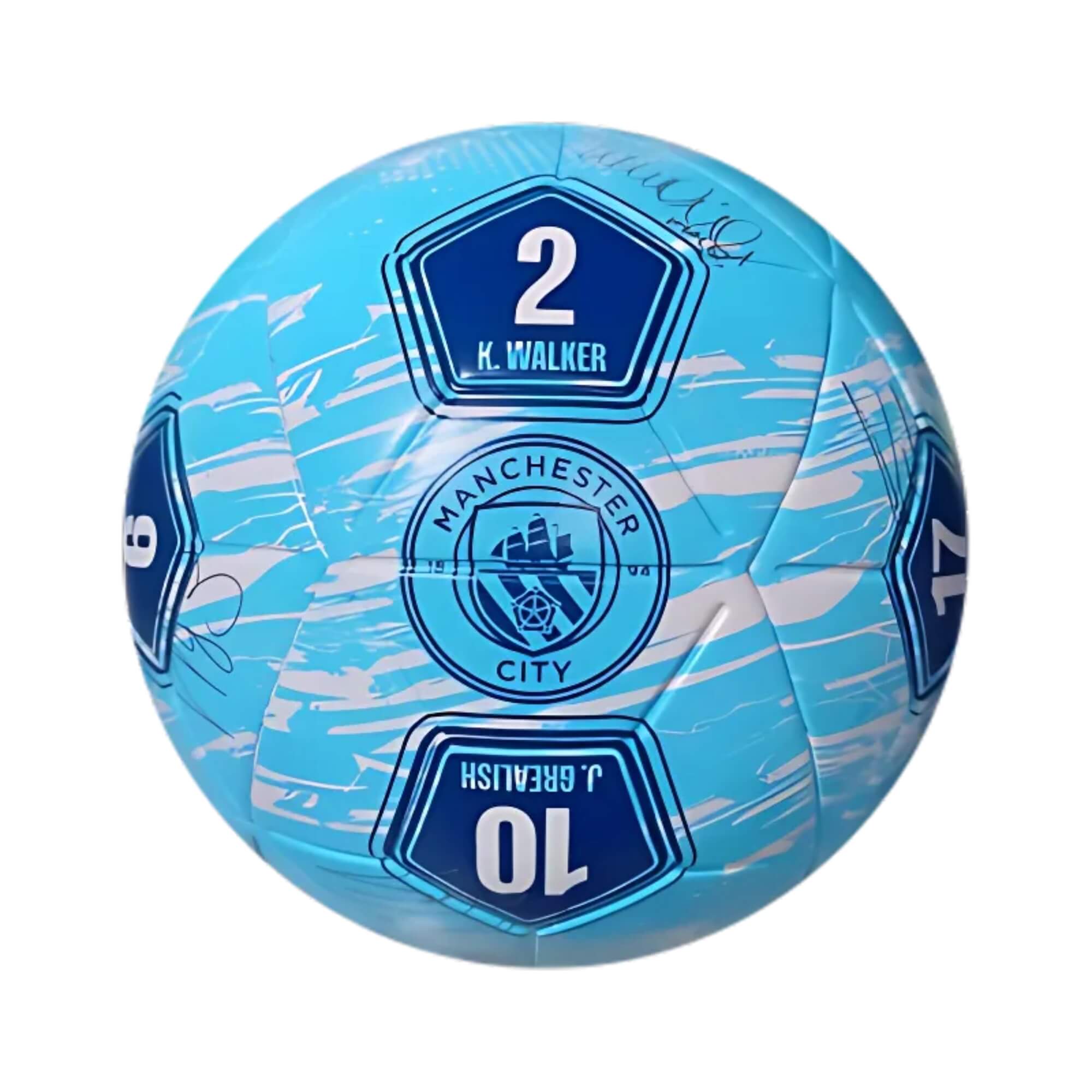 Bola de Futebol PVC/PU Nº5 Assinaturas Manchester City Futebol e Magia - 1382