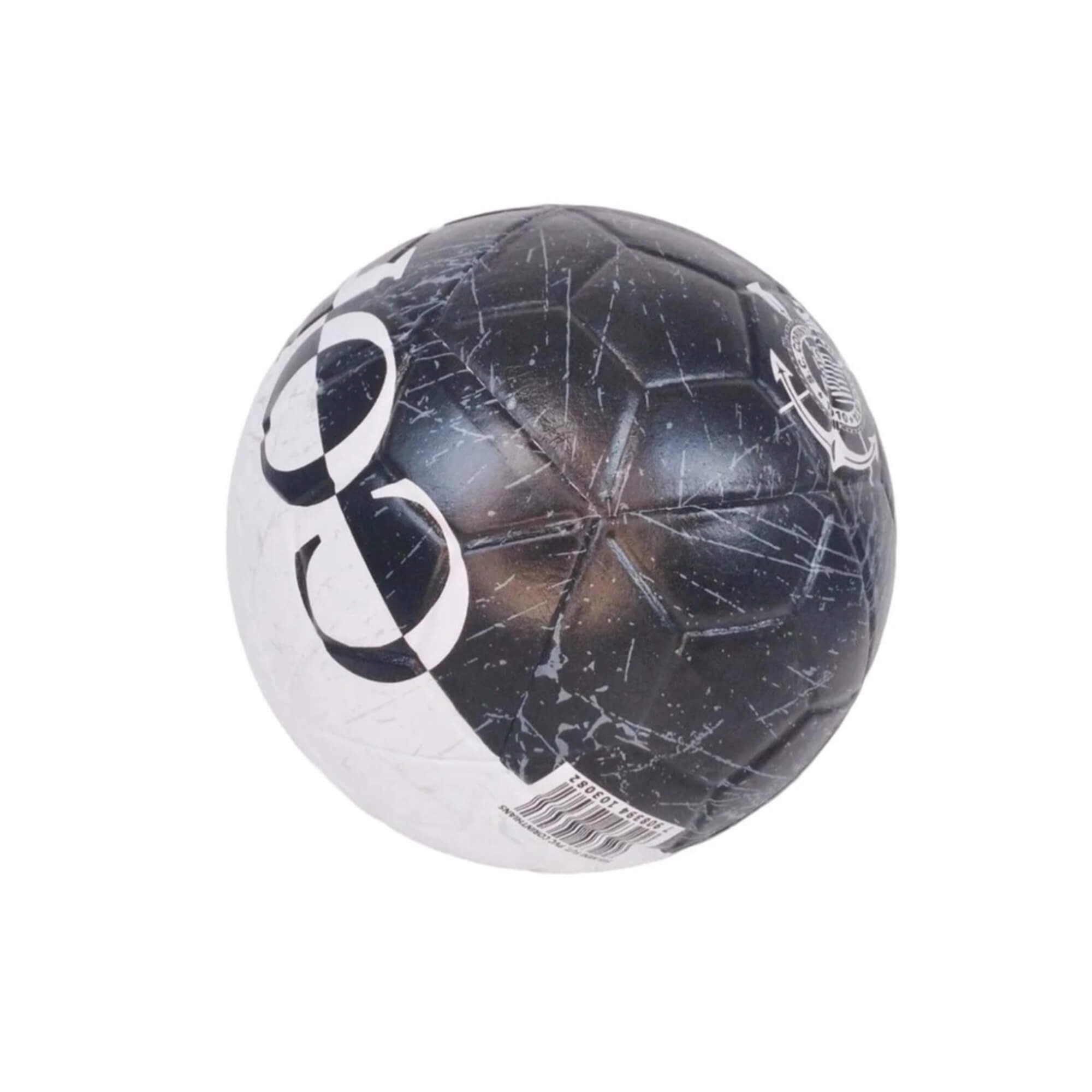 Bola de Futebol Nº 5 Corinthians Preta e Branca PVC/PU Futebol e Magia - 567