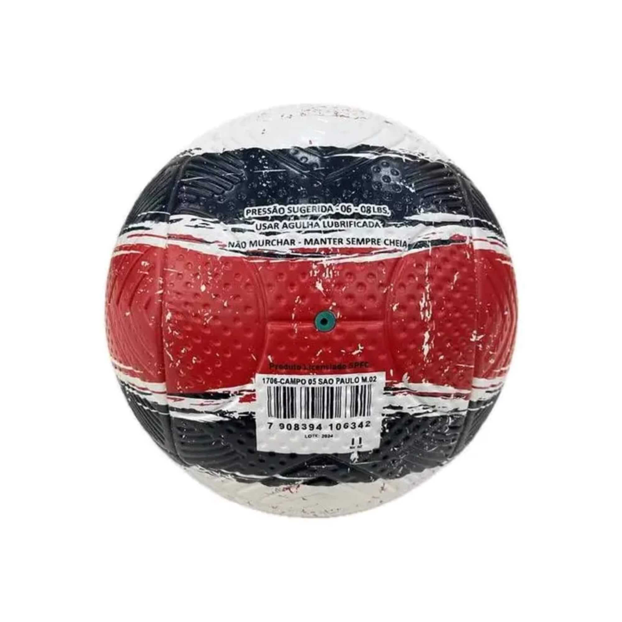 Bola de Futebol PVC/PU Nº5 Tradicional São Paulo Futebol e Magia - 1706