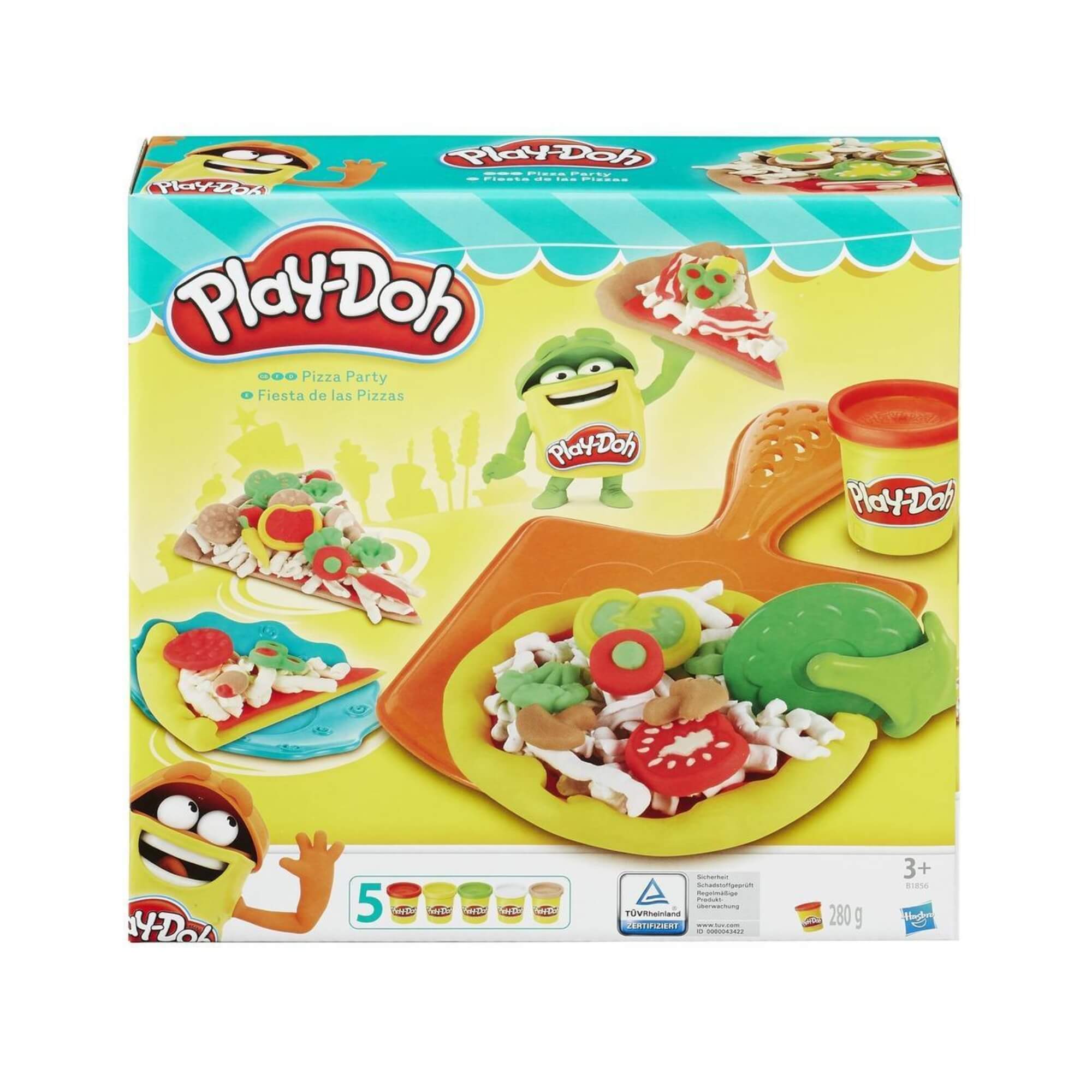 Massa de Modelar Play-Doh Festa da Pizza com 5 Potes de Massinha e Acessórios Hasbro - 10600