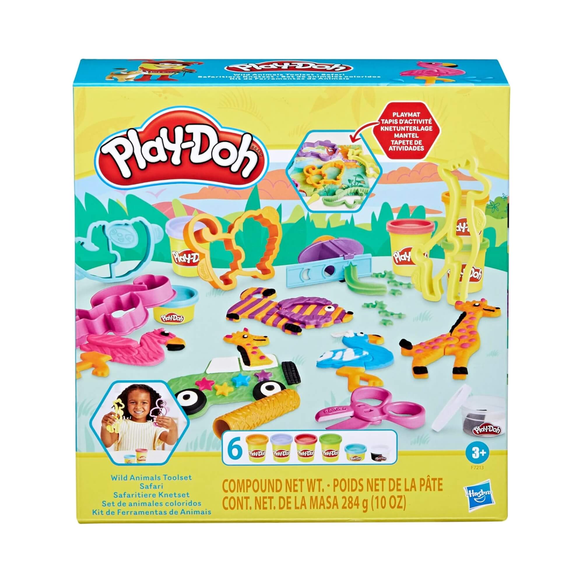 Brinquedo Infantil Massinha Play Doh Kit de Ferramentas de Animais Hasbro - 18308