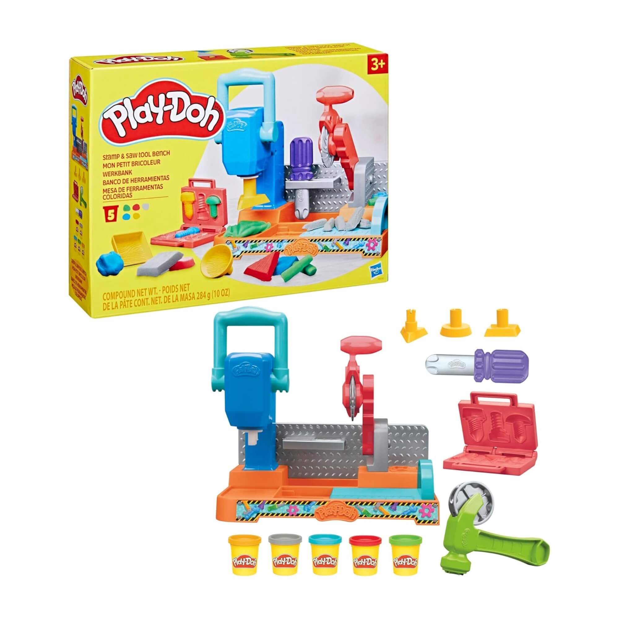 Brinquedo Infantil Massinha de Modelar Play Doh Mesa de Ferramentas Hasbro - 18954