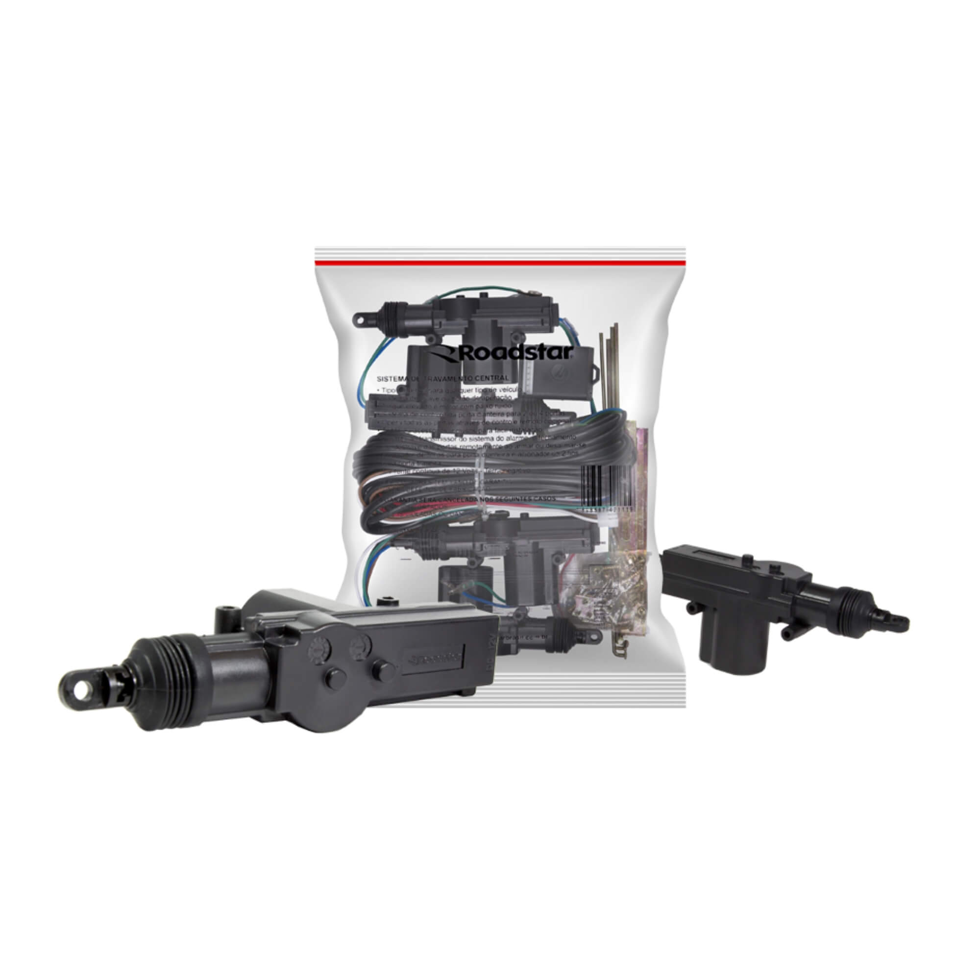 Trava Elétrica Universal Kit 4 Portas Roadstar - RS104BR MI