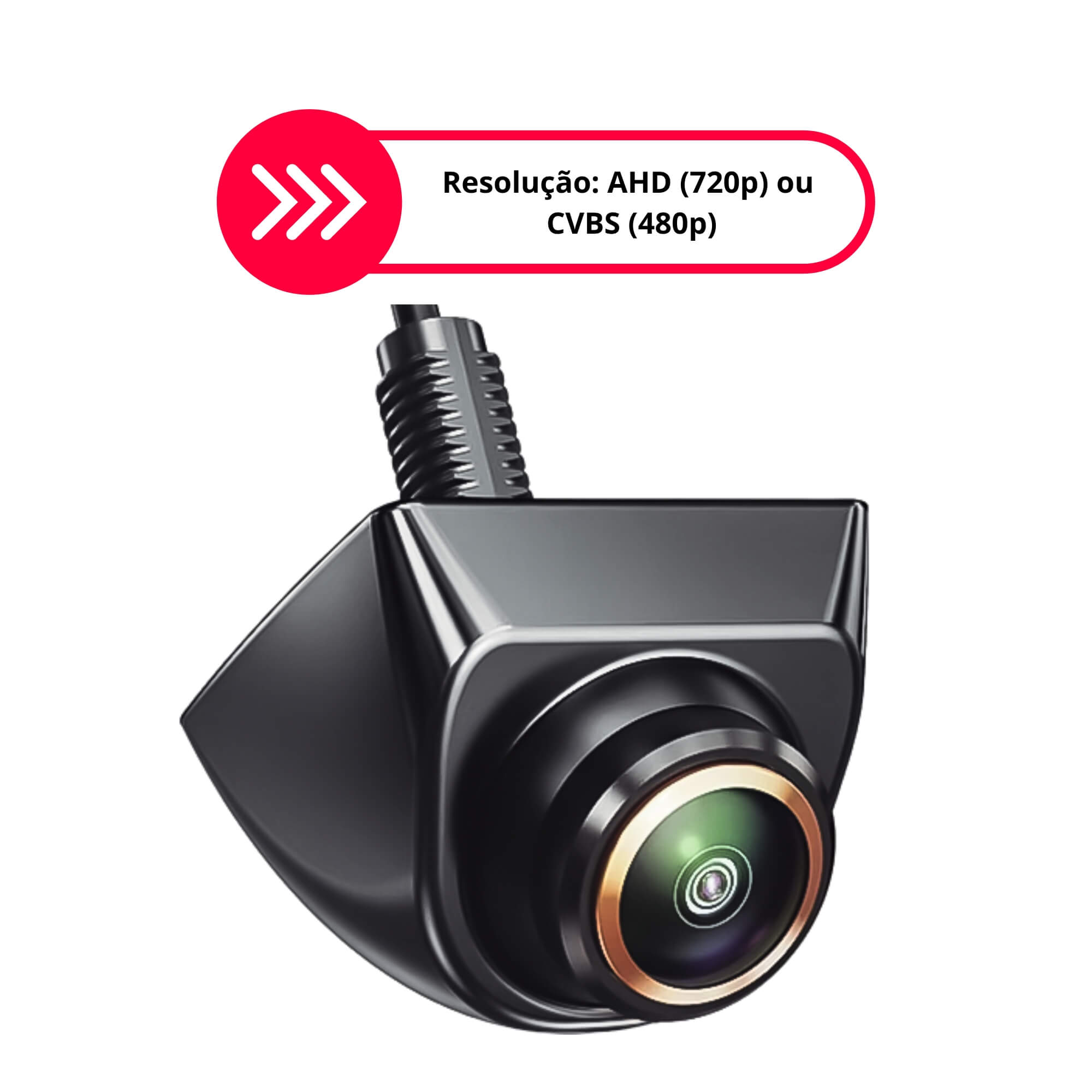Câmera Ângular Modelo Olho de Peixe 360º CT Pro Line Roadstar - RS285BR M