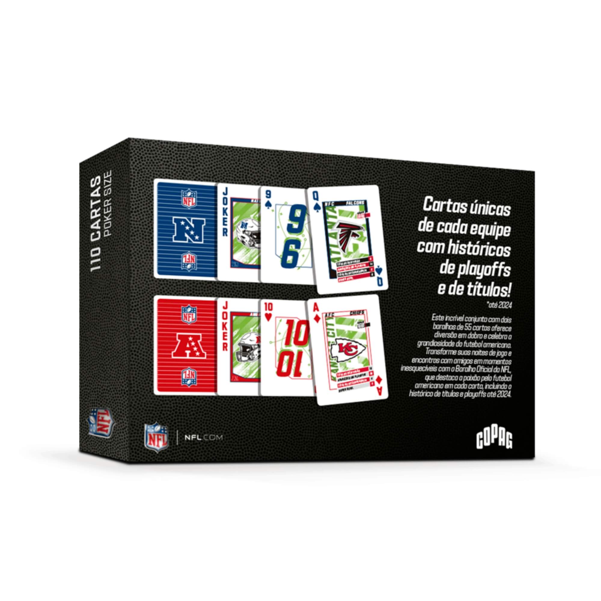 Baralho NFL Duplo 110 Cartas Copag - 34595