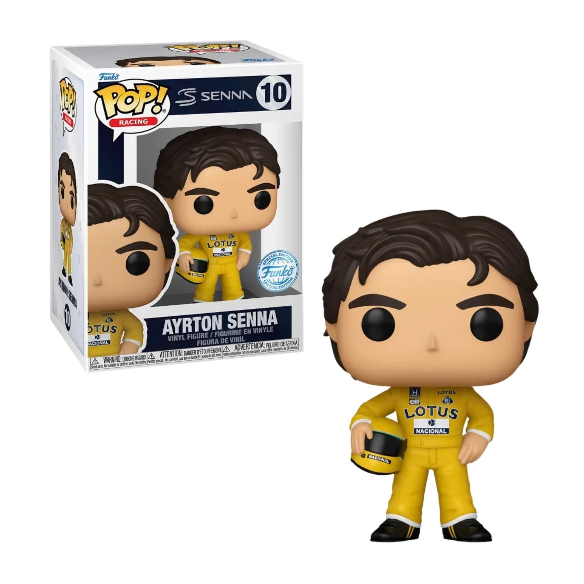 Boneco Funko Pop! Racing Lotus Ayrton Senna 10 Candide - 11971