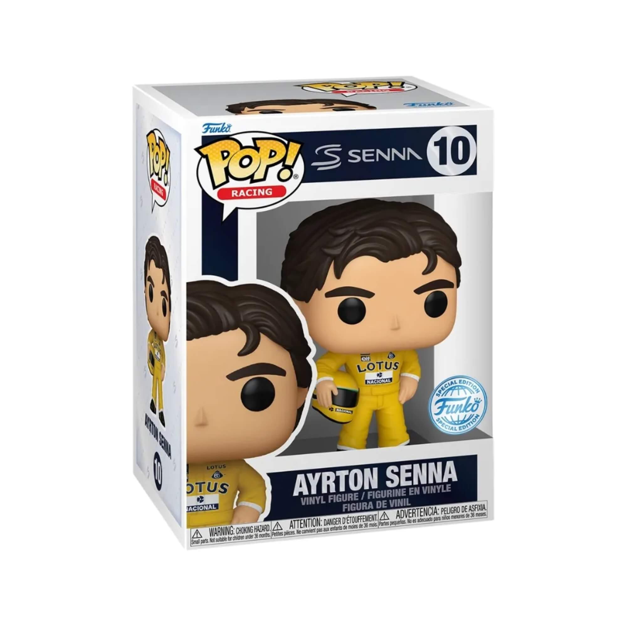 Boneco Funko Pop! Racing Lotus Ayrton Senna 10 Candide - 11971