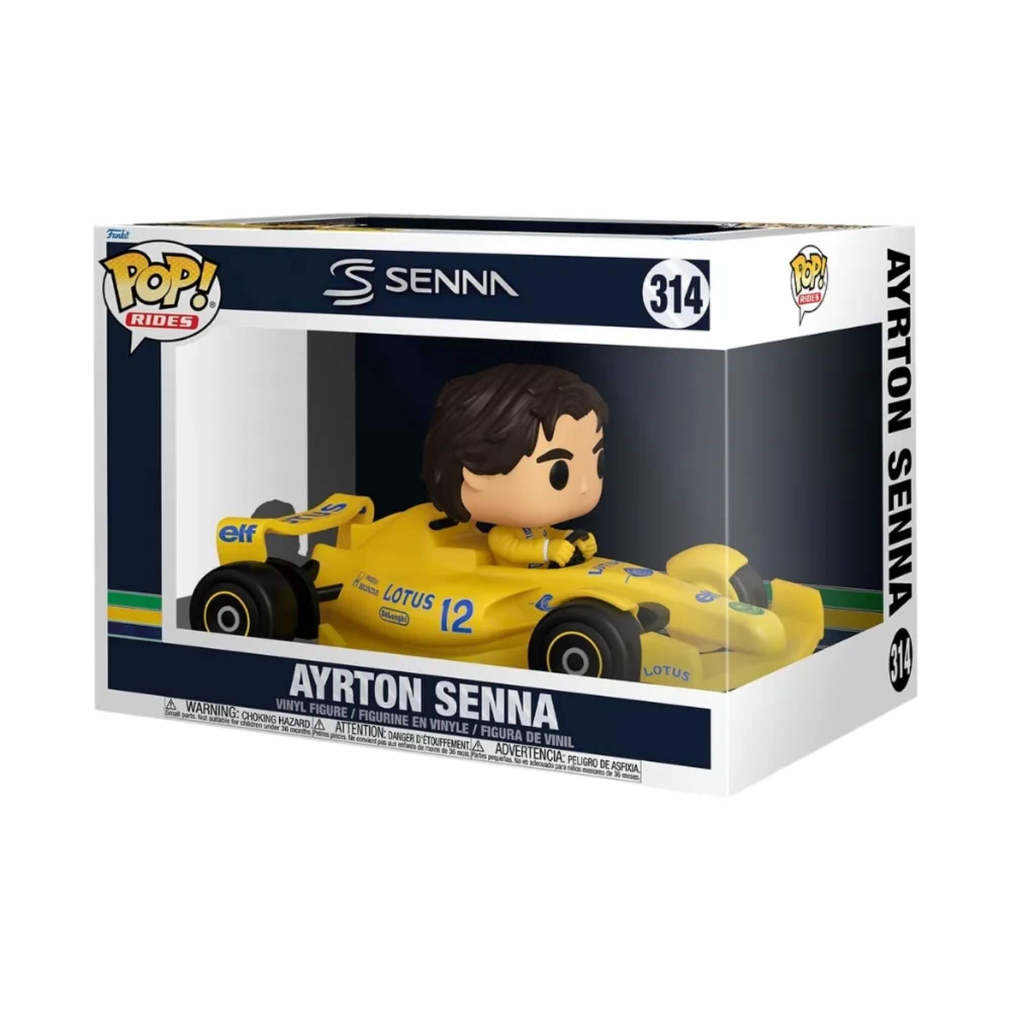 Boneco Funko Pop! Rides Deluxe Lotus Ayrton Senna 314 Candide - 11904