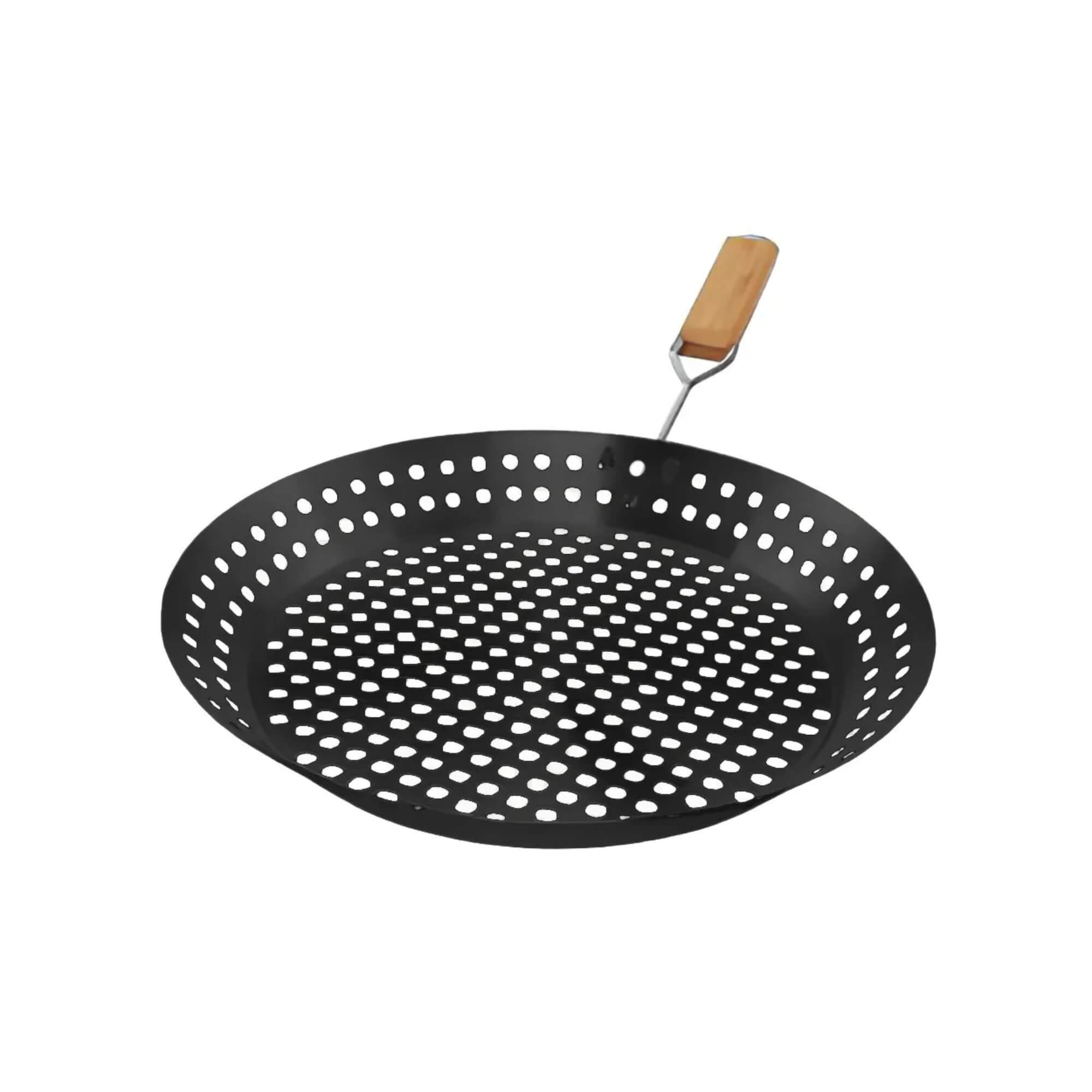 Frigideira Antiaderente para Grelhar Portátil Preta Bel - 256900
