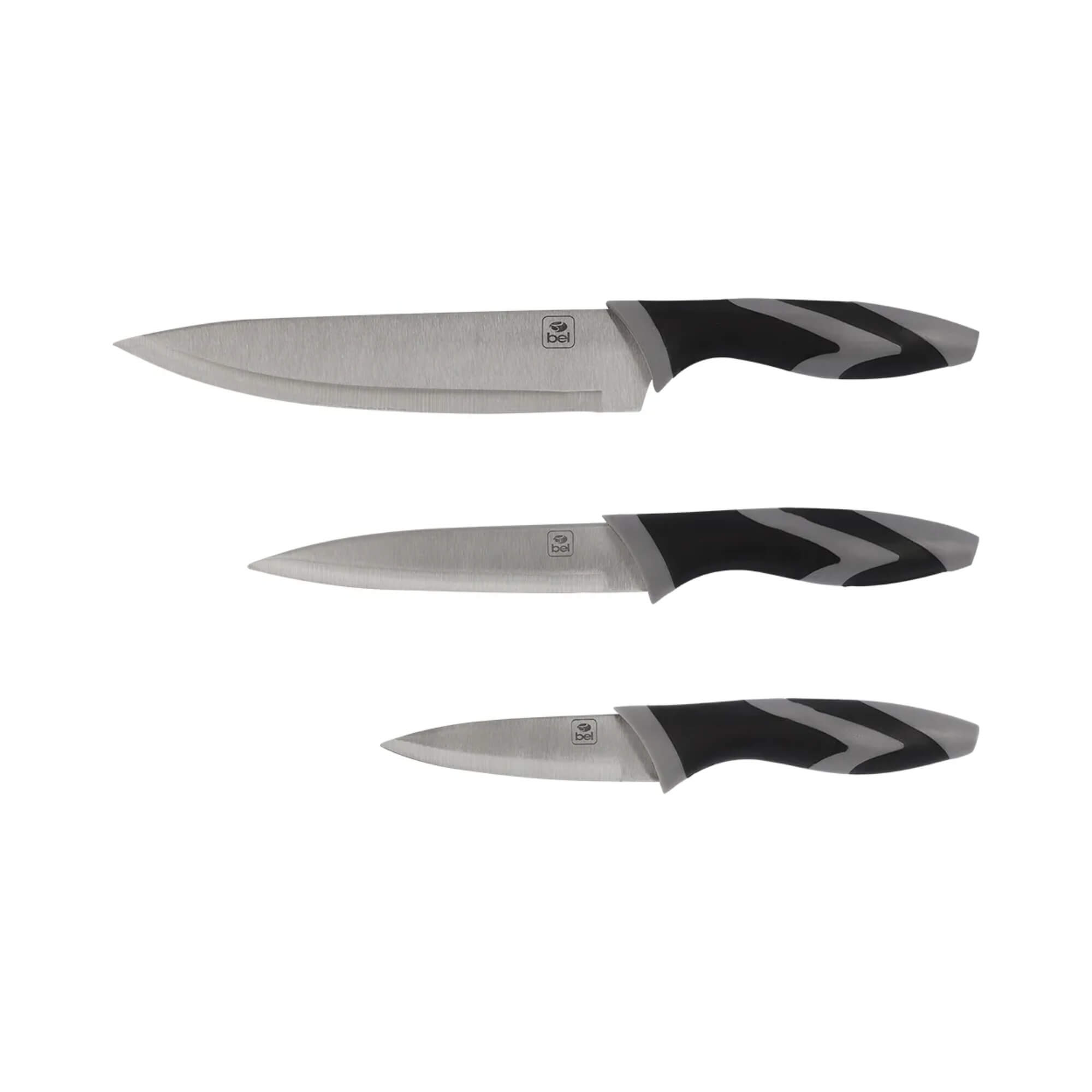 Tabua de Carne e Legumes com 3 Facas Bel - 258400