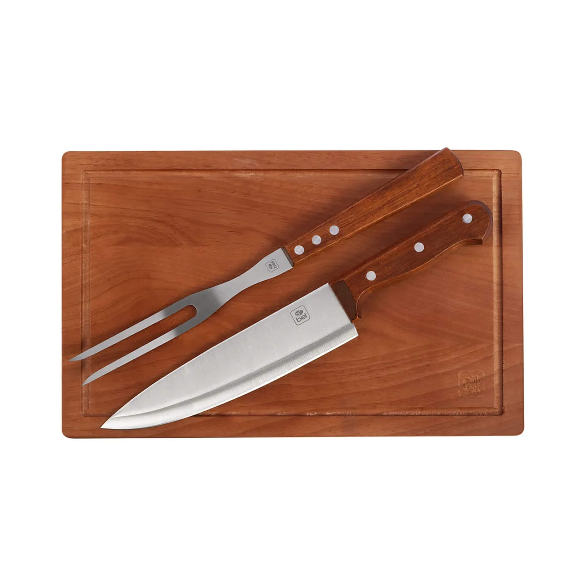 Kit Churrasco Tabua Garfo e Faca Conjunto Completo Bel - 258500