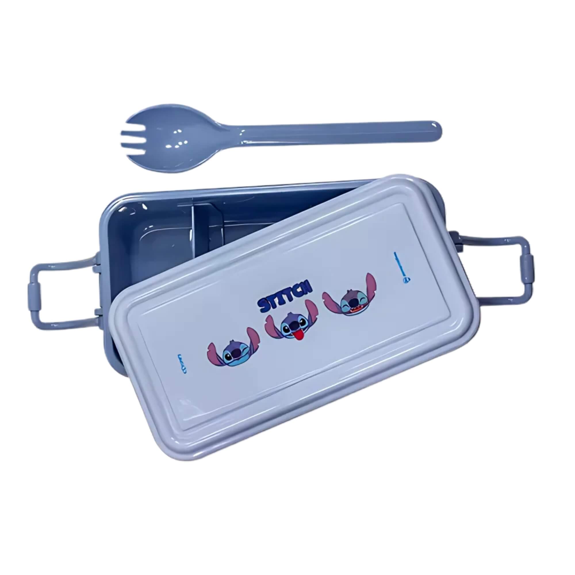 Kit Lunch Box Stitch Marmita Infantil com Talher e Garrafa Zona Criativa - 10025847