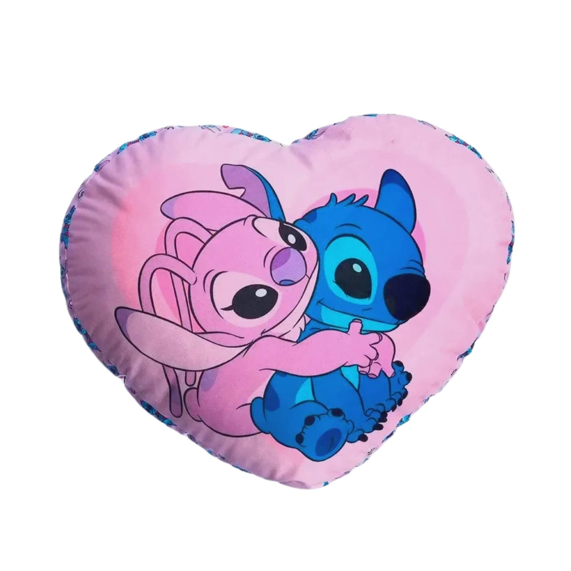 Almofada Formato Fibra Coração Stitch Minha Metade Zona Criativa - 10065229