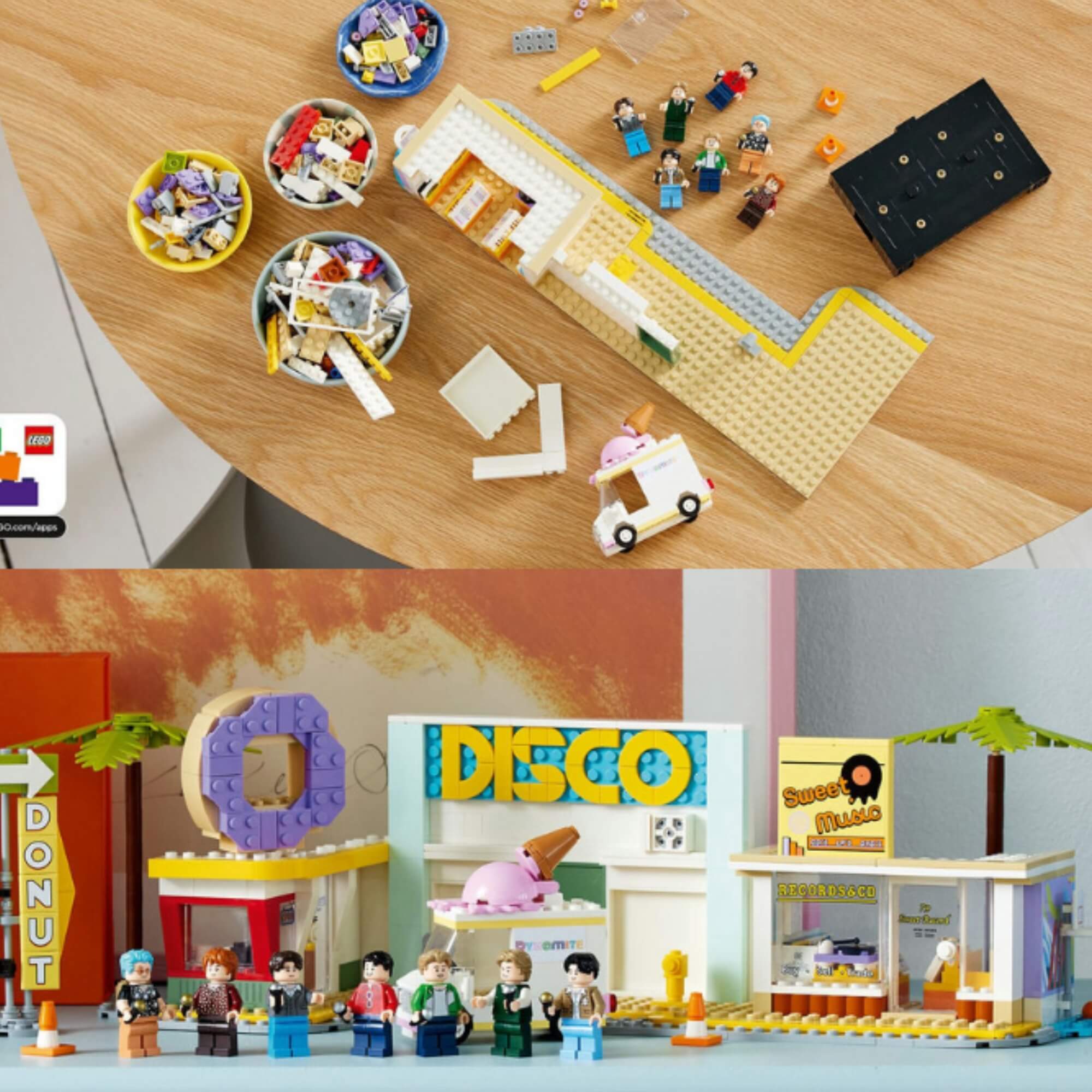 LEGO BTS Dynamite Ideas Cenário Kpop 749 Peças - 4111121339
