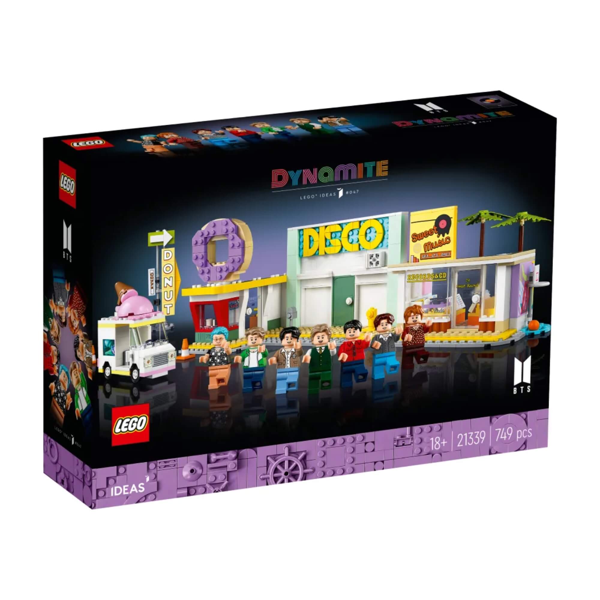 LEGO BTS Dynamite Ideas Cenário Kpop 749 Peças - 4111121339