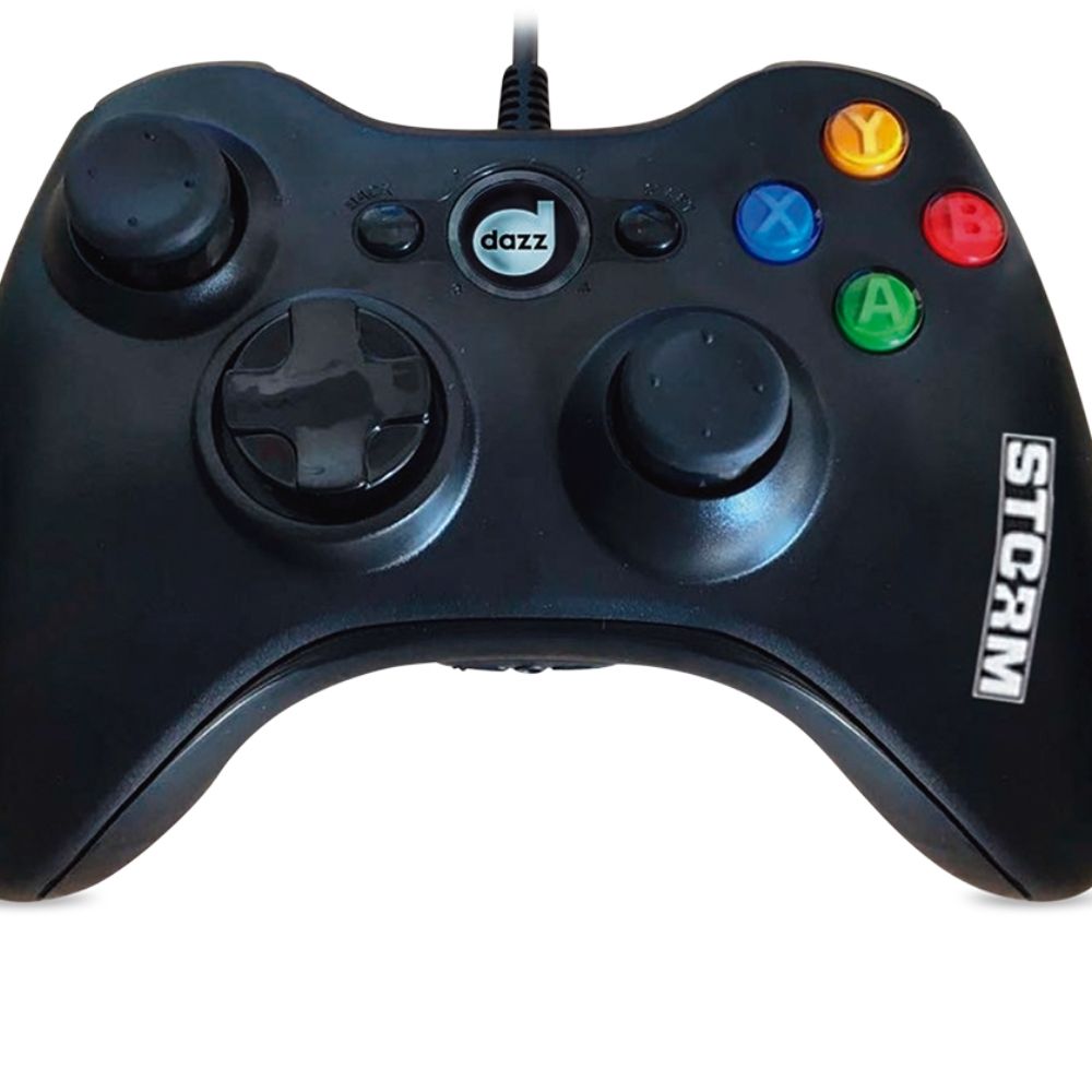 Controle Double Shock Storm Console/PC Preto 624518 - Dazz