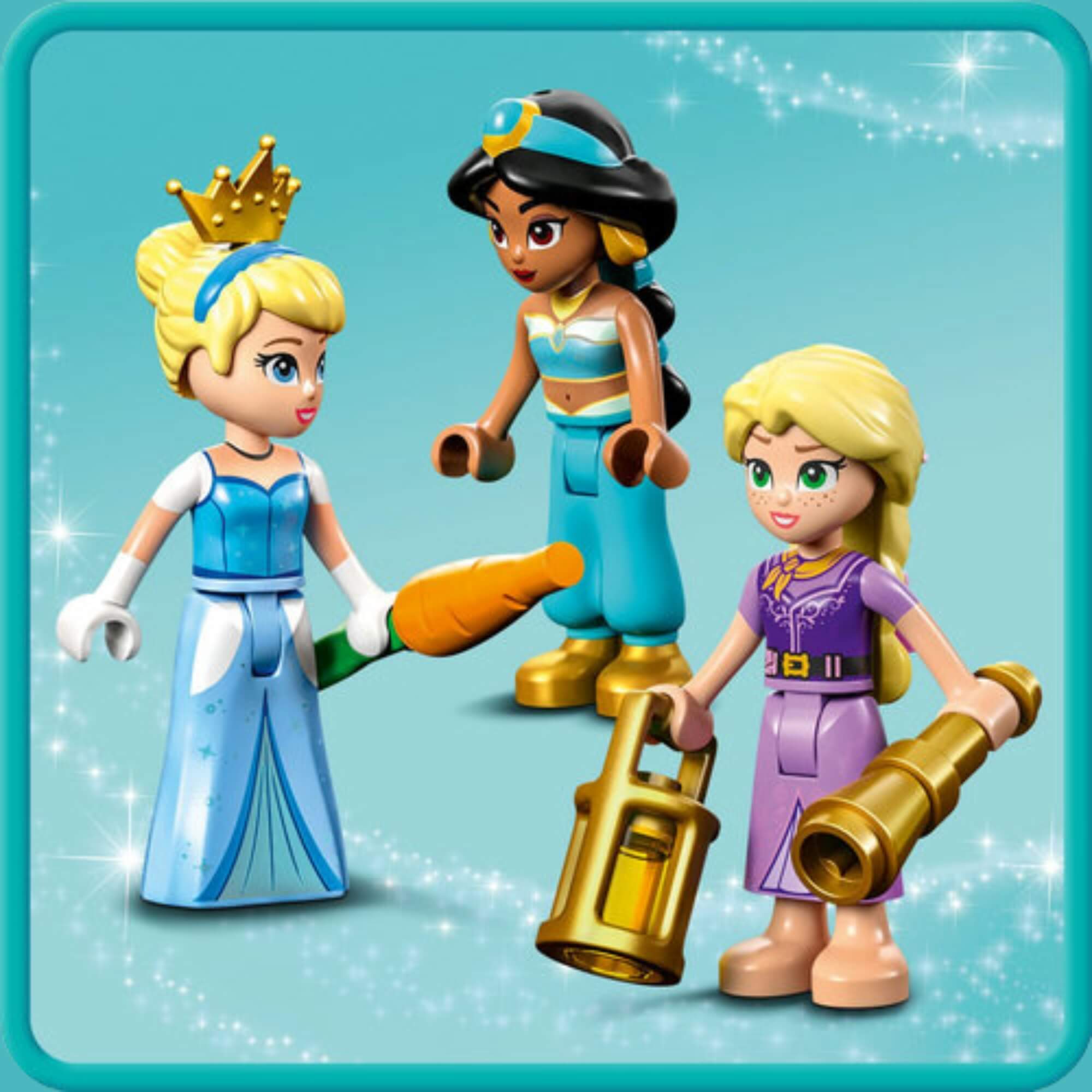 LEGO Disney Princesas Viagem Encantada 320 Peças Cinderela, Jasmine e Rapunzel Cenário Presente - 4111143216