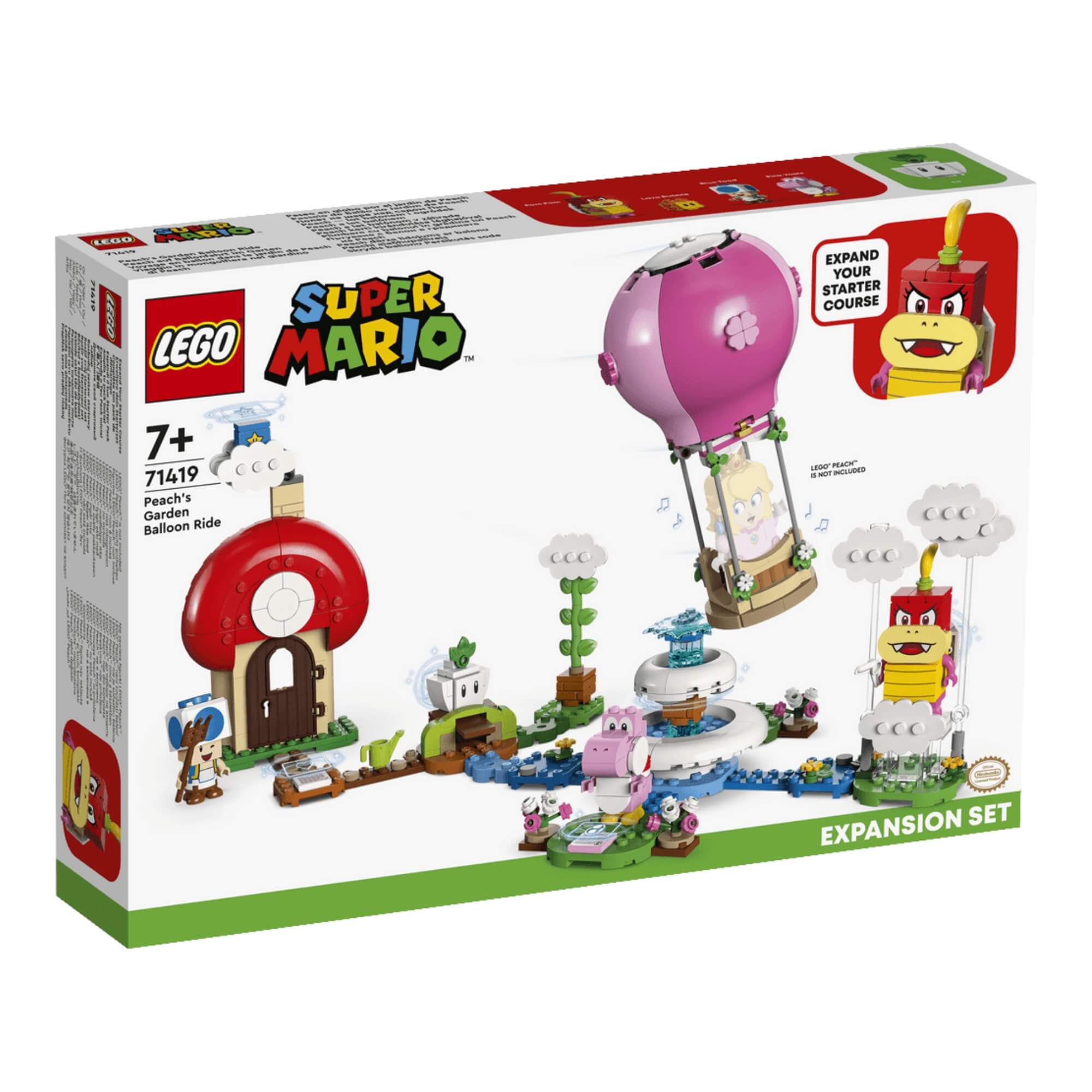 LEGO Super Mario Passeio de Balão no Jardim da Peach 453 Peças - Pacote de Expansão - 4111171419