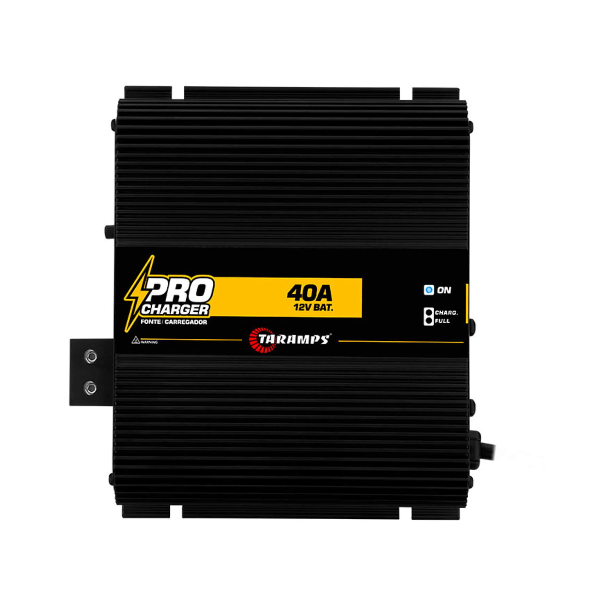 Fonte Pro Charger 40A Bivolt com Voltímetro e Amperímetro na cor Preta Taramps - 902176